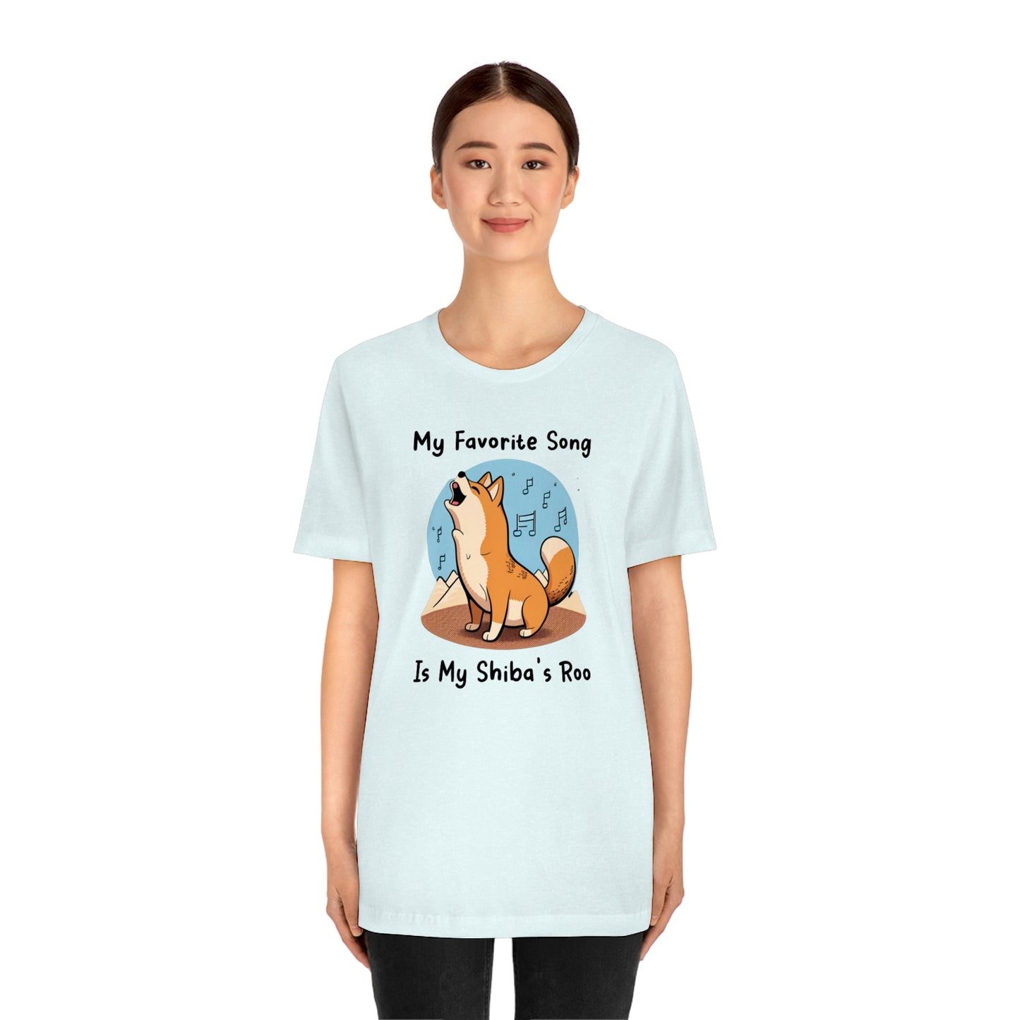 My Favorite Song - Black Ink | Shiba Inu | Unisex Jersey Short Sleeve Tee