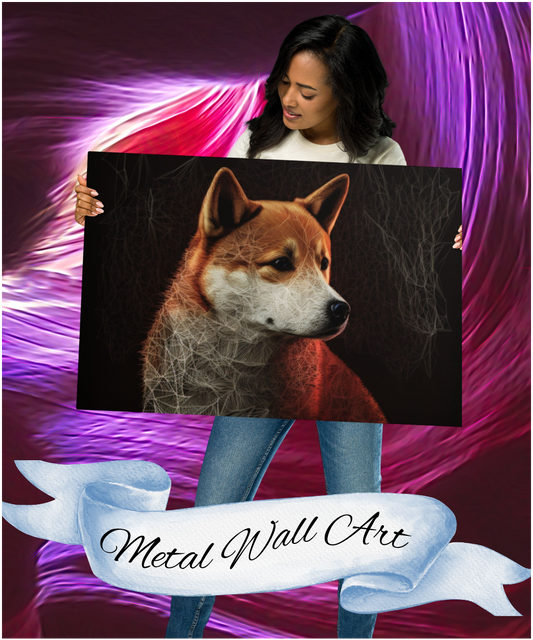 Our Shiba Inu Inspired Metal Print - Make a Bold Statement