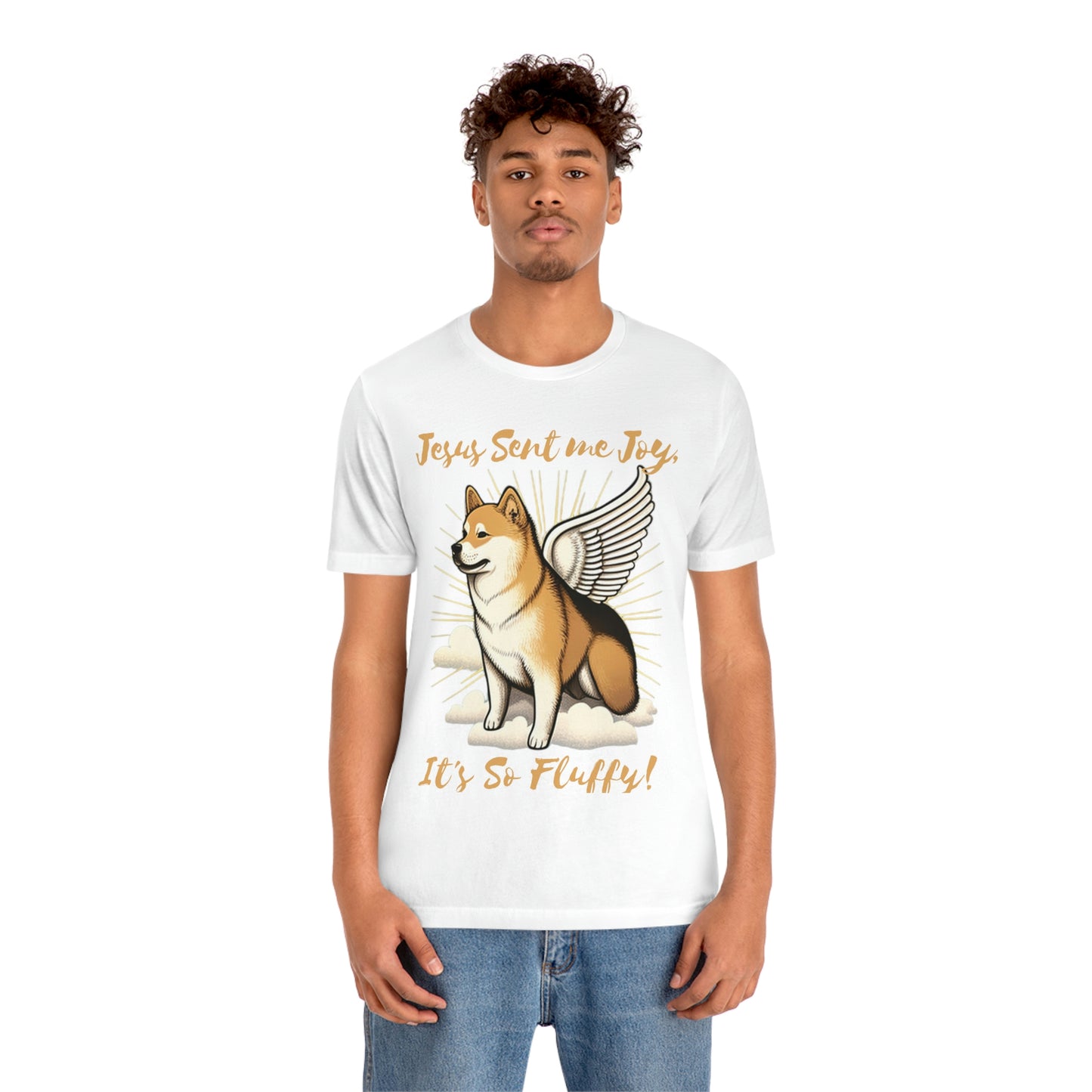 Jesus Sent me Joy | Shiba Inu | Unisex Jersey Short Sleeve Tee