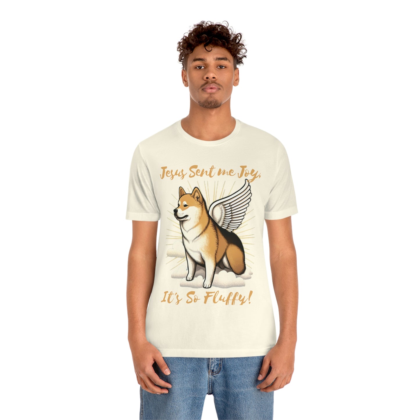 Jesus Sent me Joy | Shiba Inu | Unisex Jersey Short Sleeve Tee