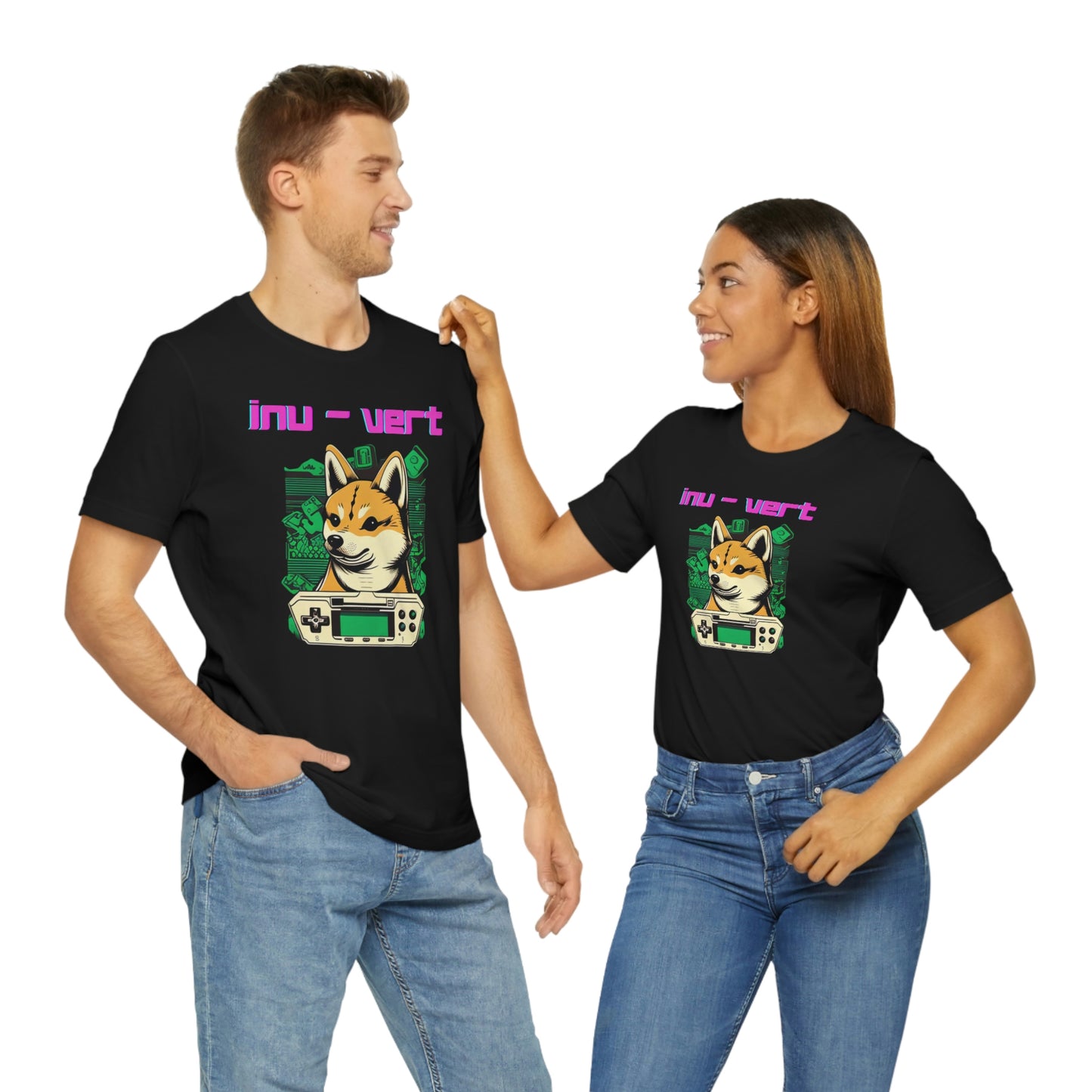 Inu - Vert Shiba Inu Funny Gamer Tshirt | Dog Owner Top