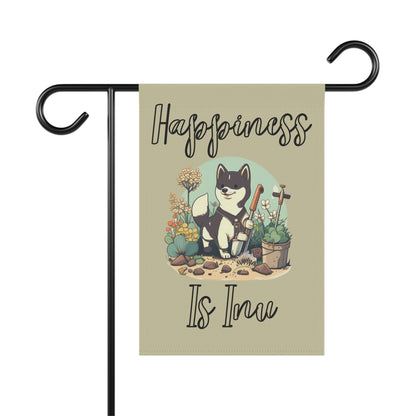 Brown Shiba | Happiness | Garden & House Banner