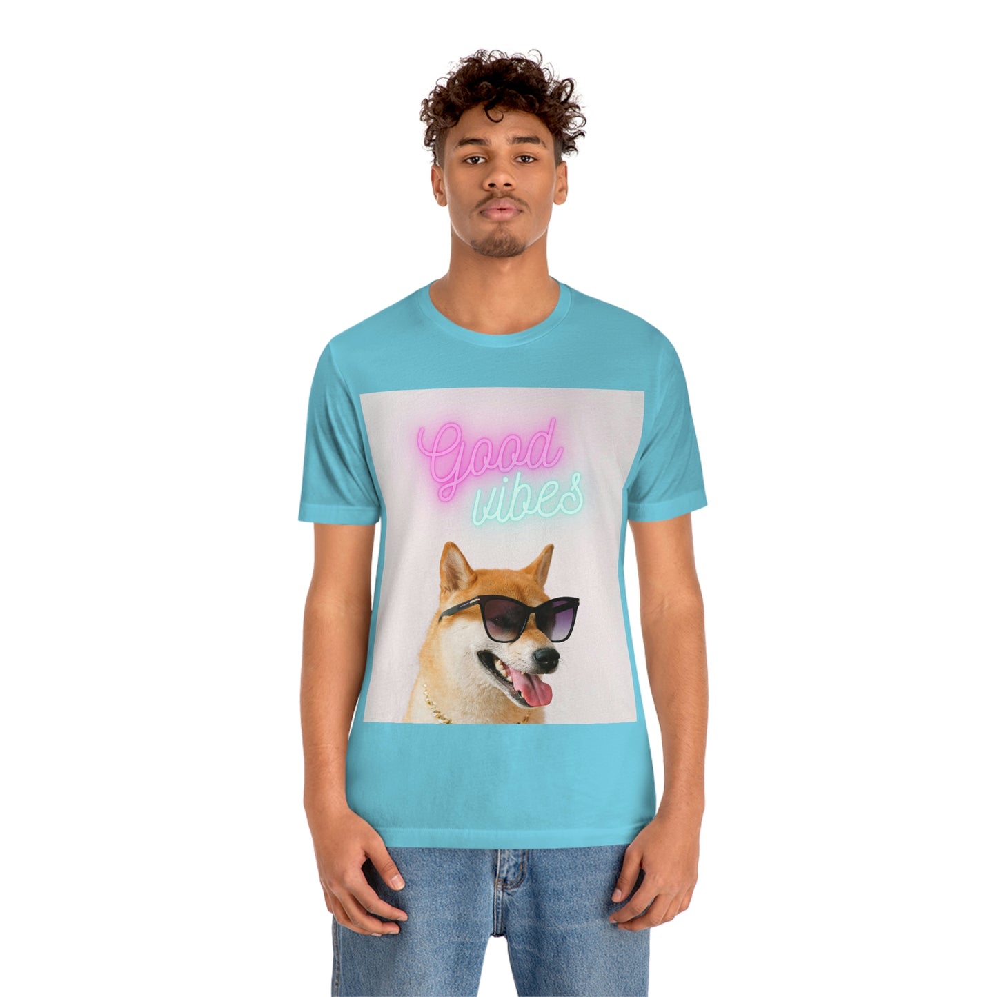 Good Vibes | Shiba Inu | Unisex Jersey Short Sleeve Tee