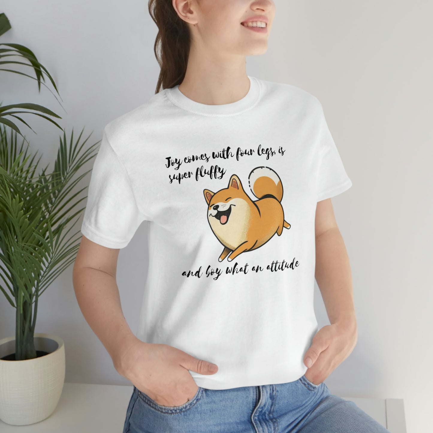 Boy, What an Attitude | Shiba Inu | Unisex Jersey Short Sleeve Tee