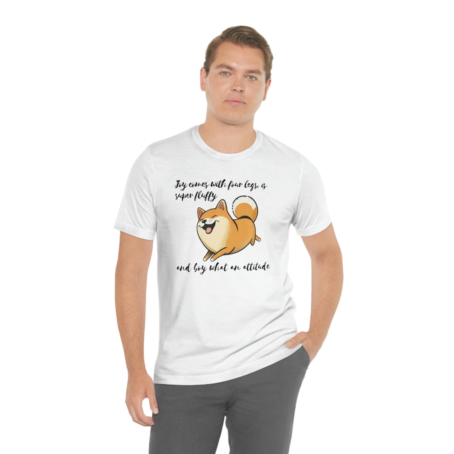 Boy, What an Attitude | Shiba Inu | Unisex Jersey Short Sleeve Tee