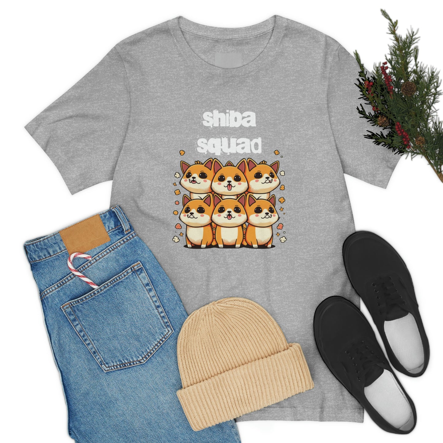 Shiba Squad Graphic Tee - Soft Cotton & Quality Print - Perfect for Shiba Inu Lovers