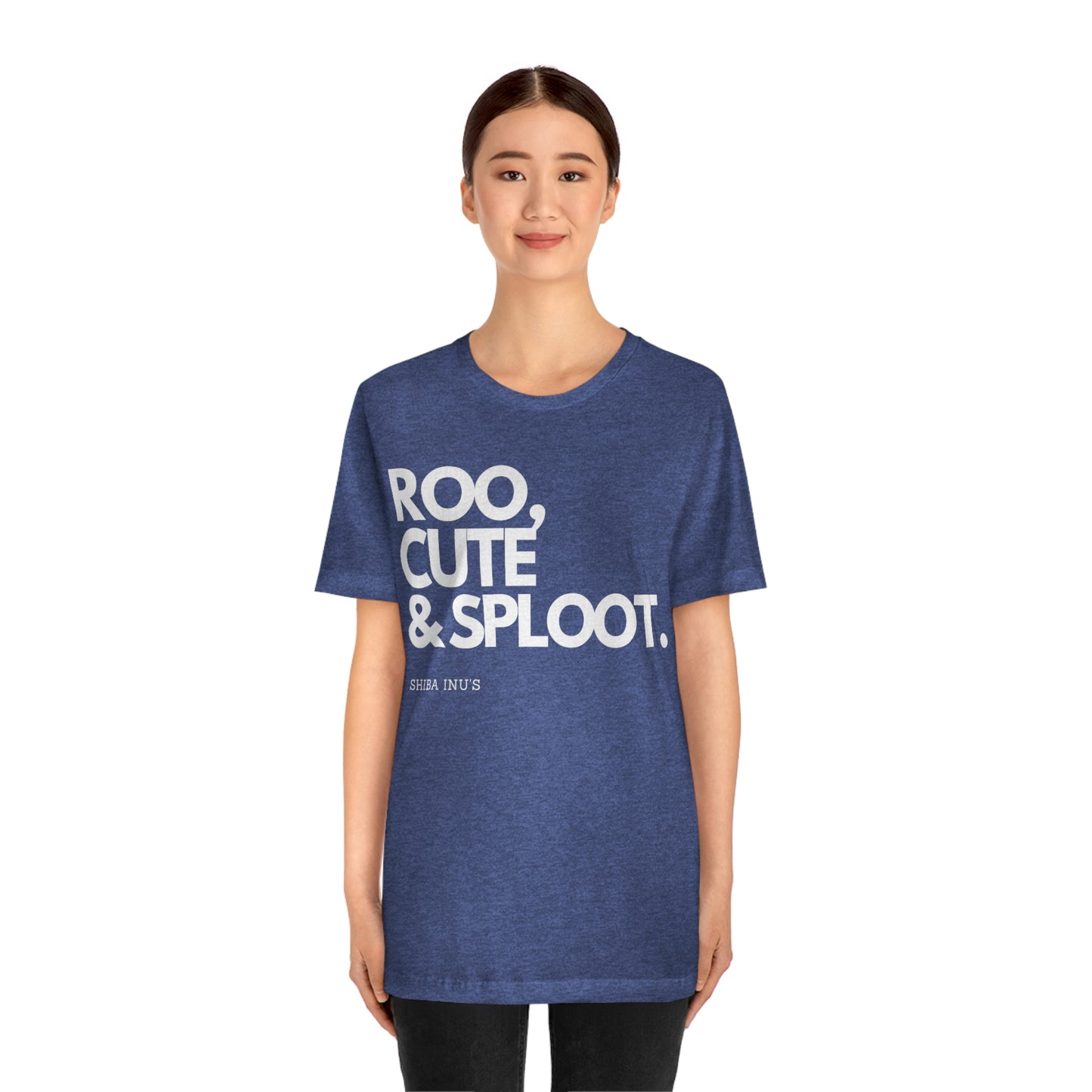 Roo, Cute & Sploot | White Ink | Unisex Jersey Short Sleeve Tee