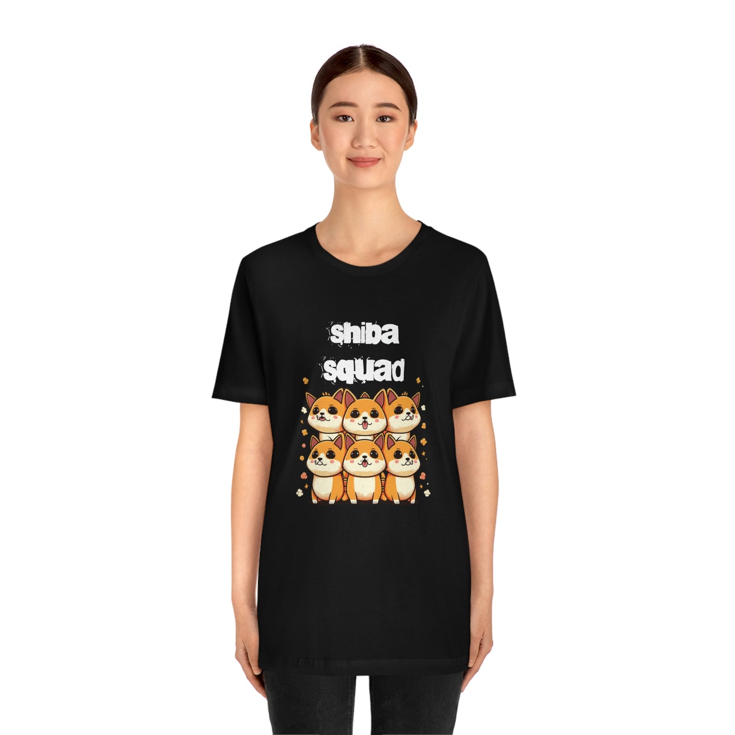 Shiba Squad Graphic Tee - Soft Cotton & Quality Print - Perfect for Shiba Inu Lovers