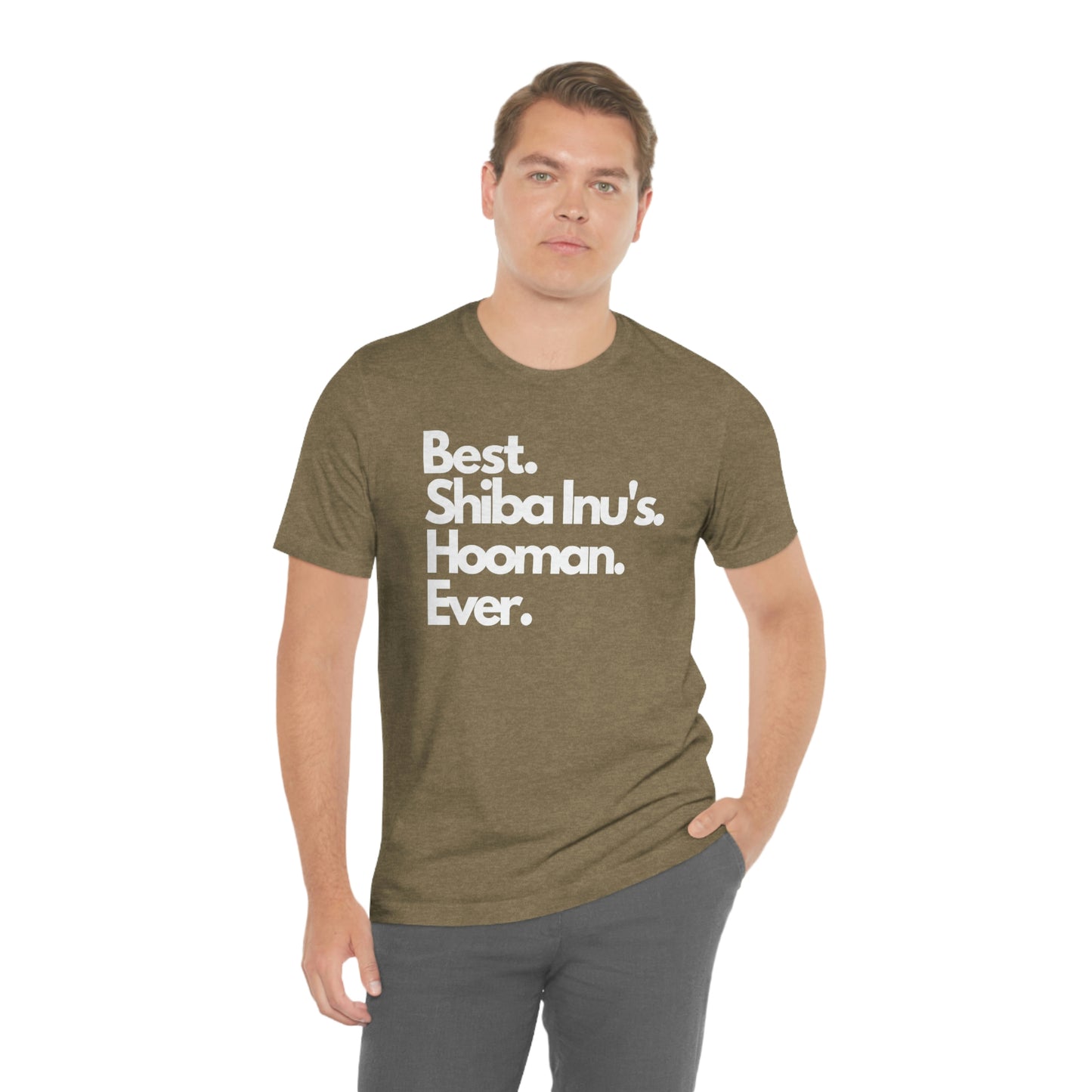 Best Shiba Inu's Hooman Ever Tshirt | High Quality Shiba Inu Print | Great Gift for Shiba Mom or Shiba Dad | Best Shiba Inu Shirt Ever