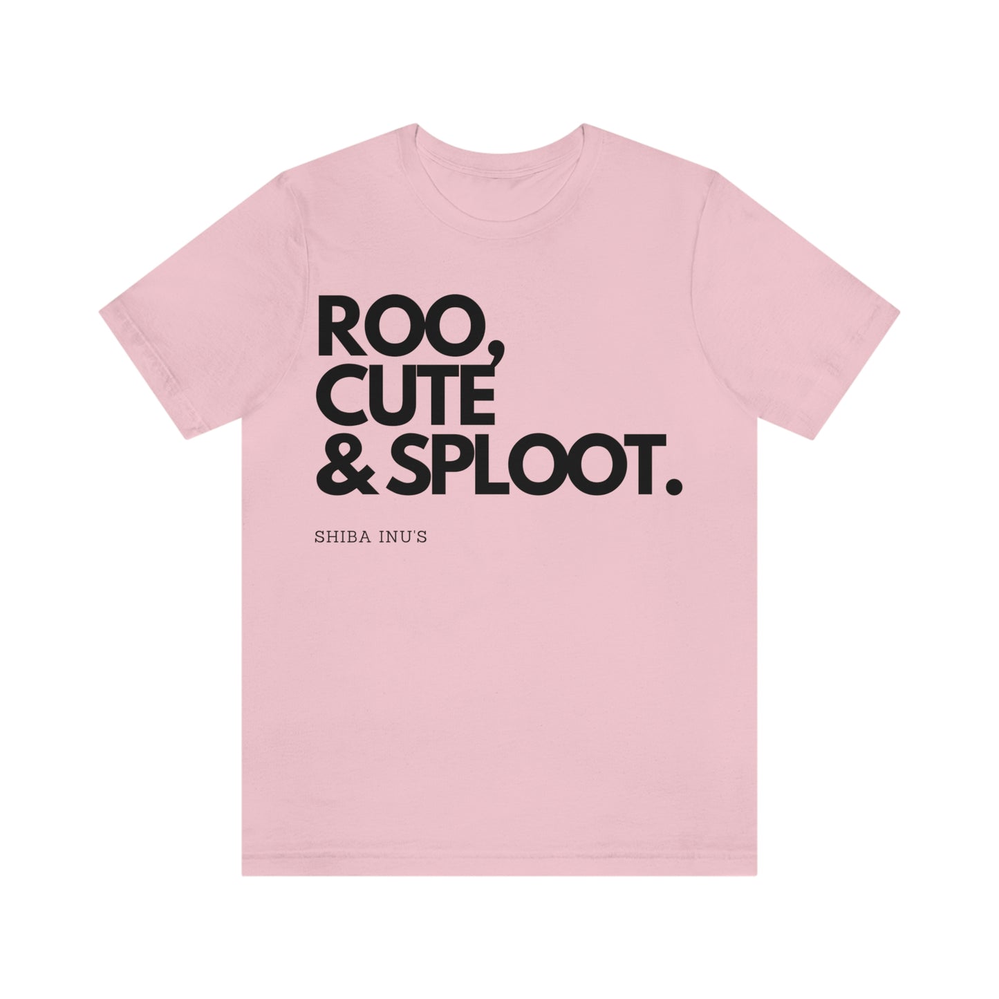 Roo, Cute & Sploot | Black Ink | Unisex Jersey Short Sleeve Tee