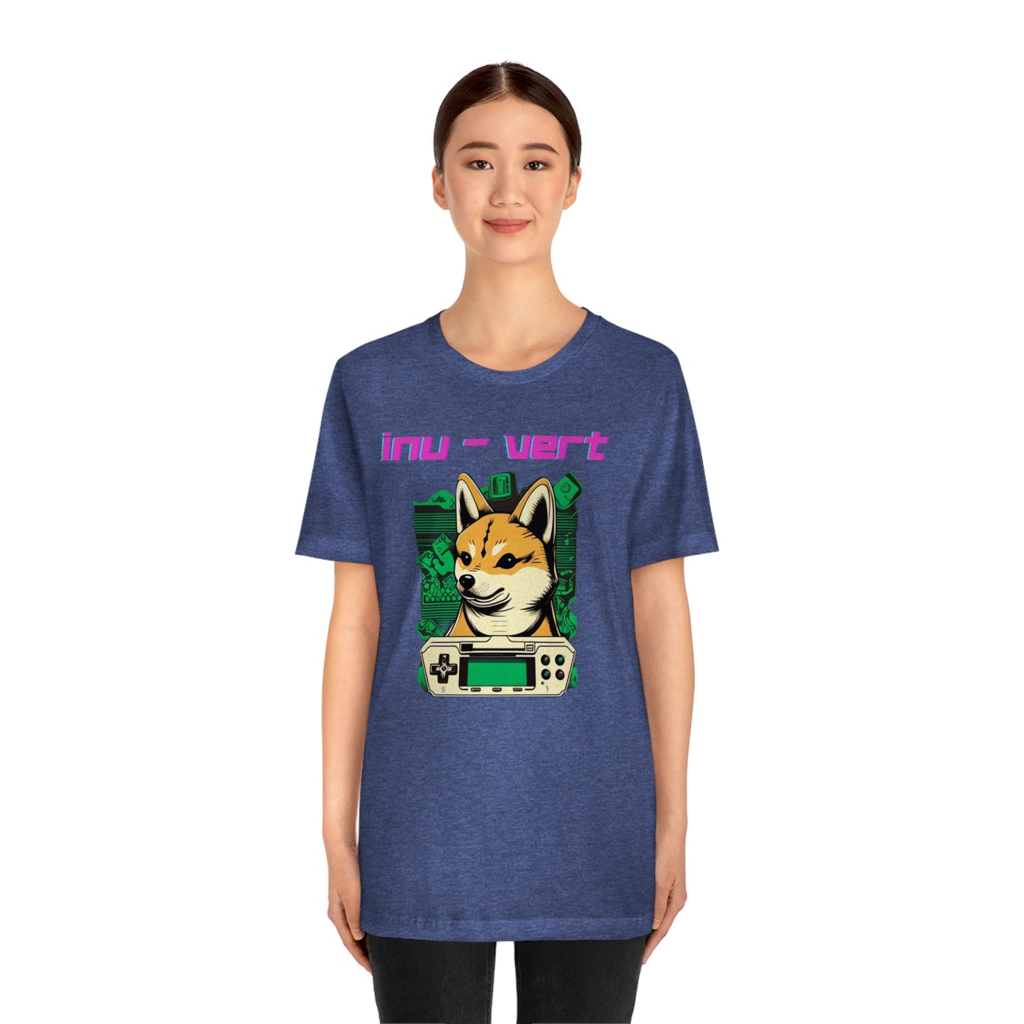 Inu - Vert Shiba Inu Funny Gamer Tshirt | Dog Owner Top