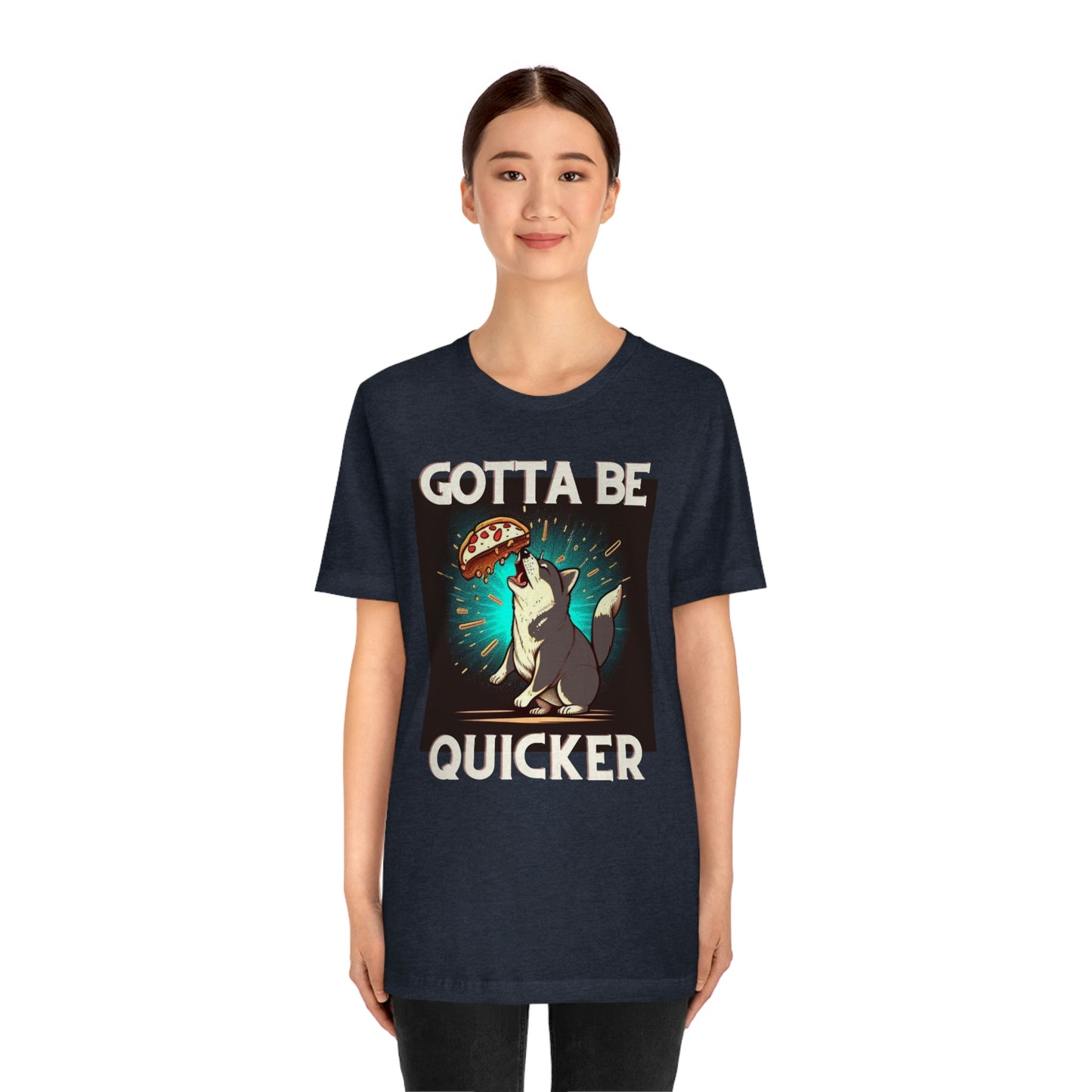 Gotta Be Quicker | Shiba Inu | Unisex Jersey Short Sleeve Tee