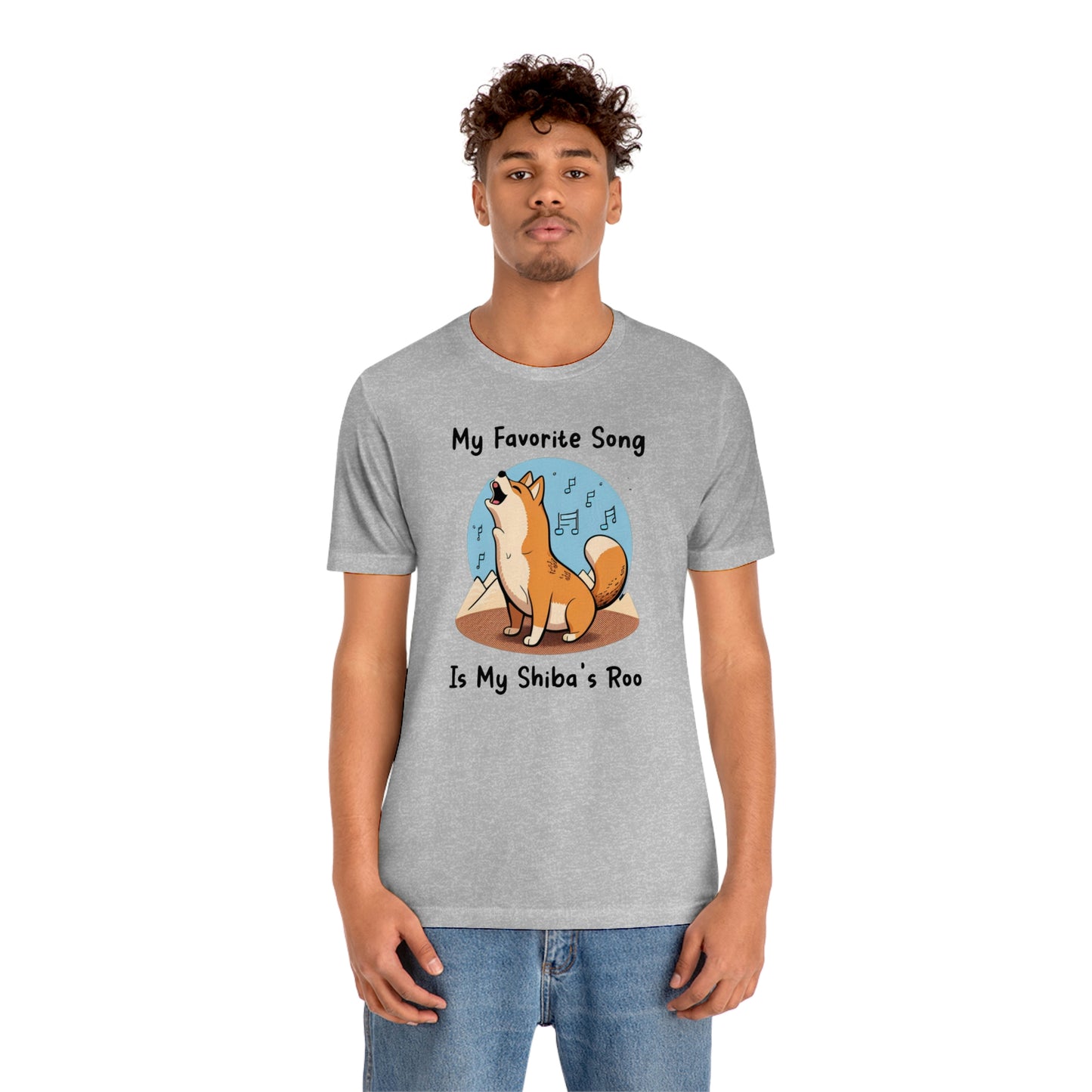 My Favorite Song - Black Ink | Shiba Inu | Unisex Jersey Short Sleeve Tee