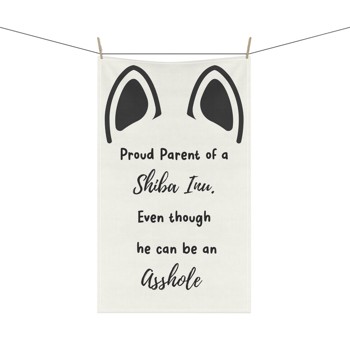 "A**hole but Adored" | The Shiba Inu | Kitchen Towel