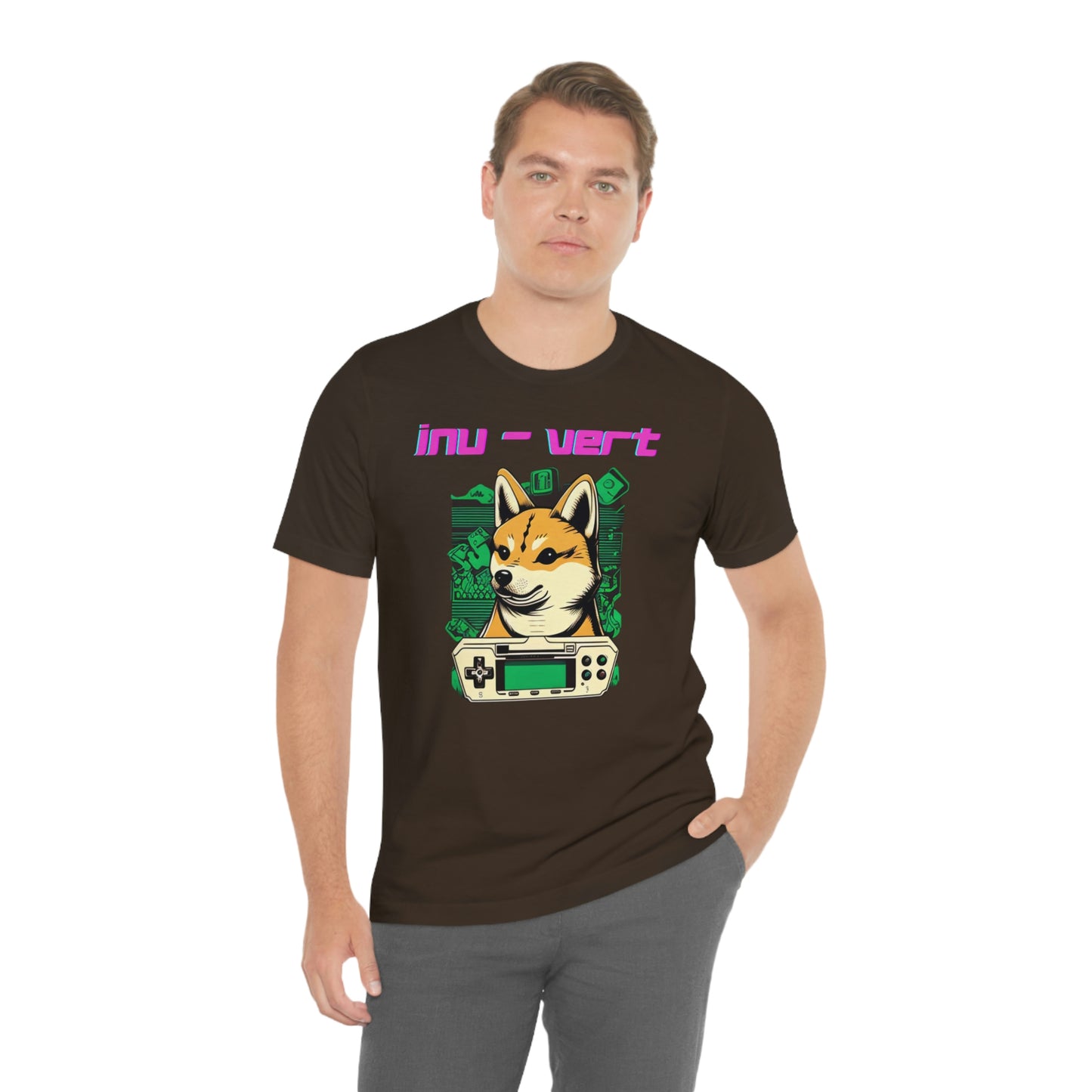 Inu - Vert Shiba Inu Funny Gamer Tshirt | Dog Owner Top