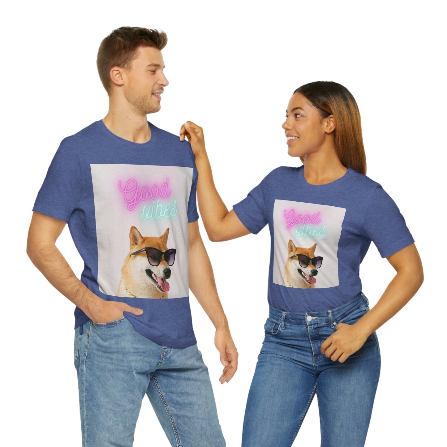 Good Vibes | Shiba Inu | Unisex Jersey Short Sleeve Tee