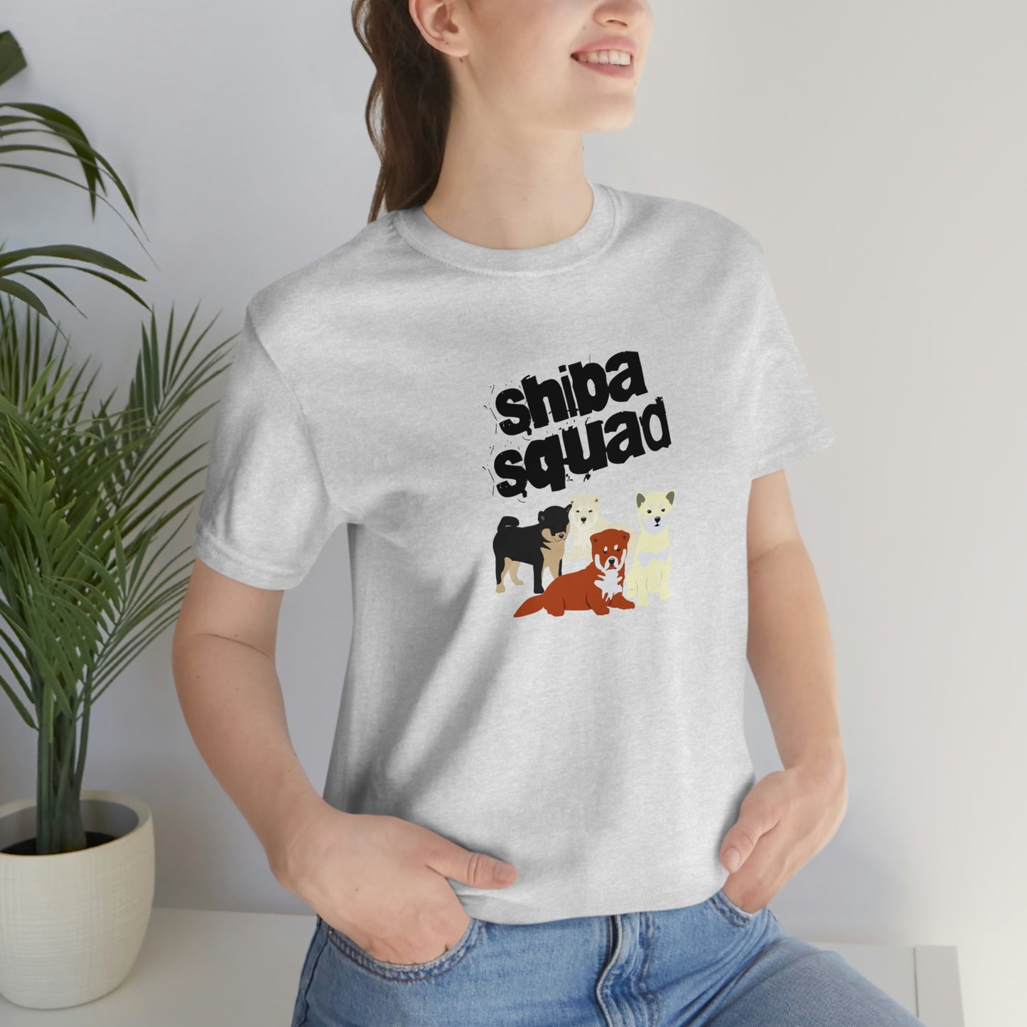 Unleash Your Inner Shiba Squad with Our Adorable T-Shirt Featuring 3 Cute Shiba Inus!