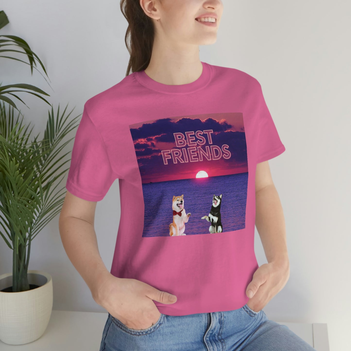 Best Friends | Shiba Inu's | Unisex Jersey Short Sleeve Tee