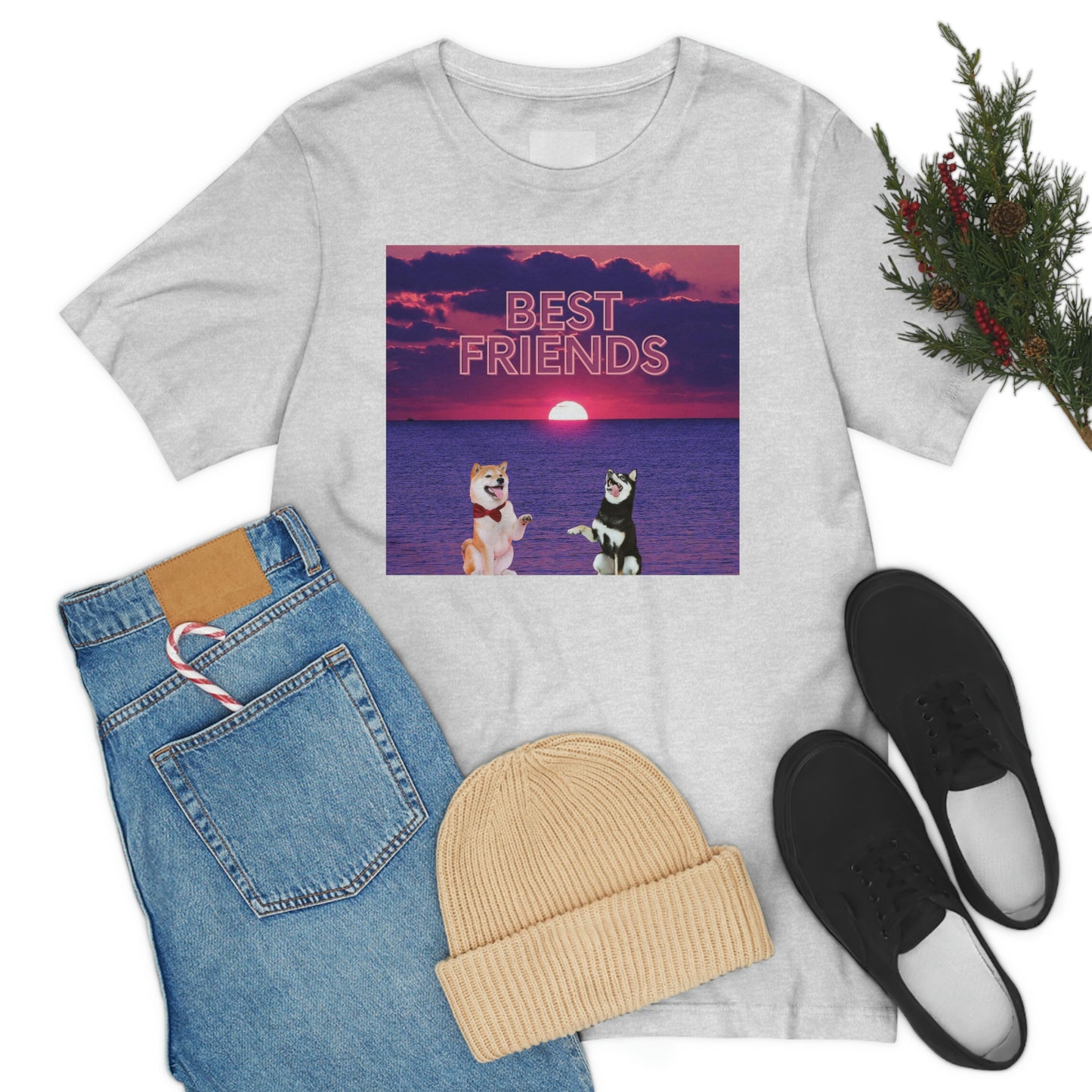 Best Friends | Shiba Inu's | Unisex Jersey Short Sleeve Tee