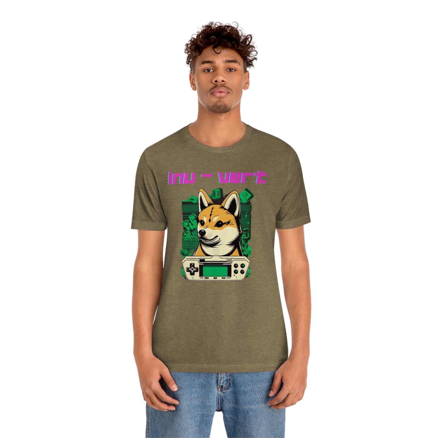 Inu - Vert Shiba Inu Funny Gamer Tshirt | Dog Owner Top