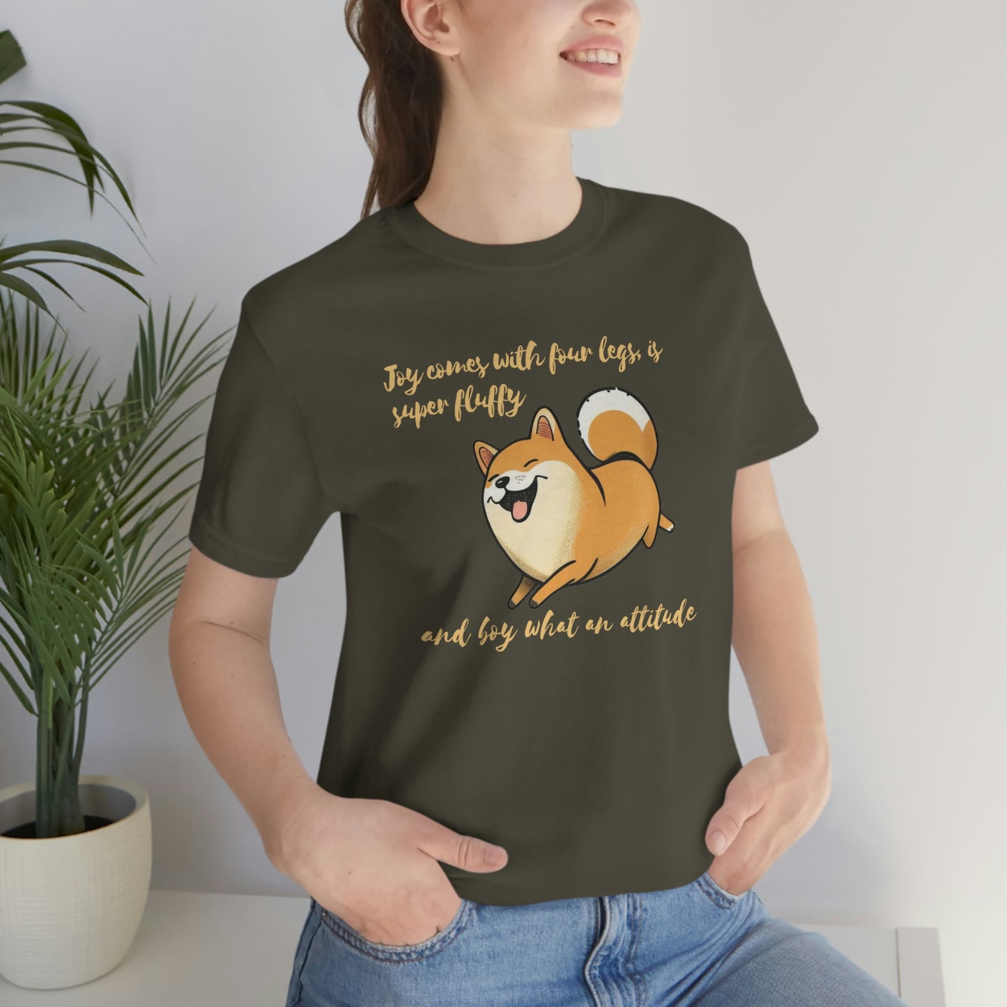 Boy, What an Attitude | Shiba Inu | Unisex Jersey Short Sleeve Tee