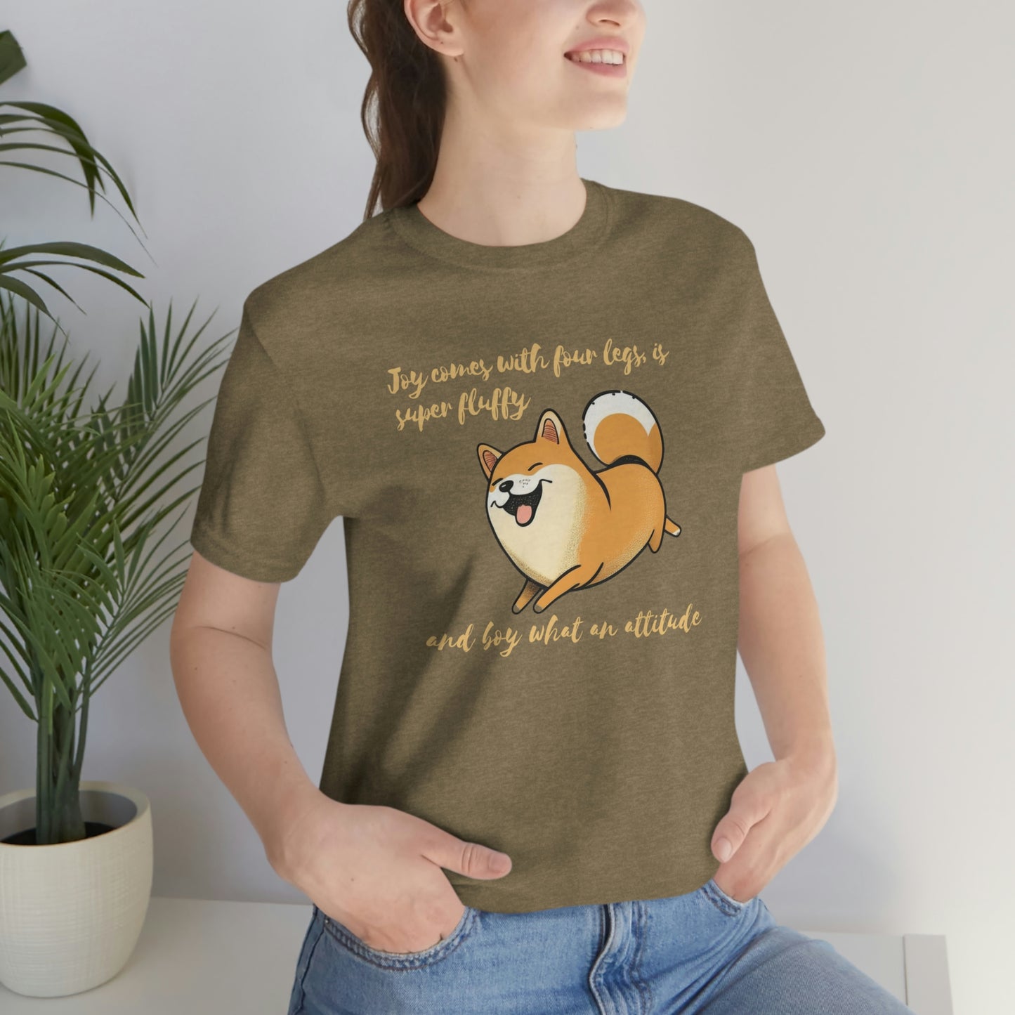 Boy, What an Attitude | Shiba Inu | Unisex Jersey Short Sleeve Tee