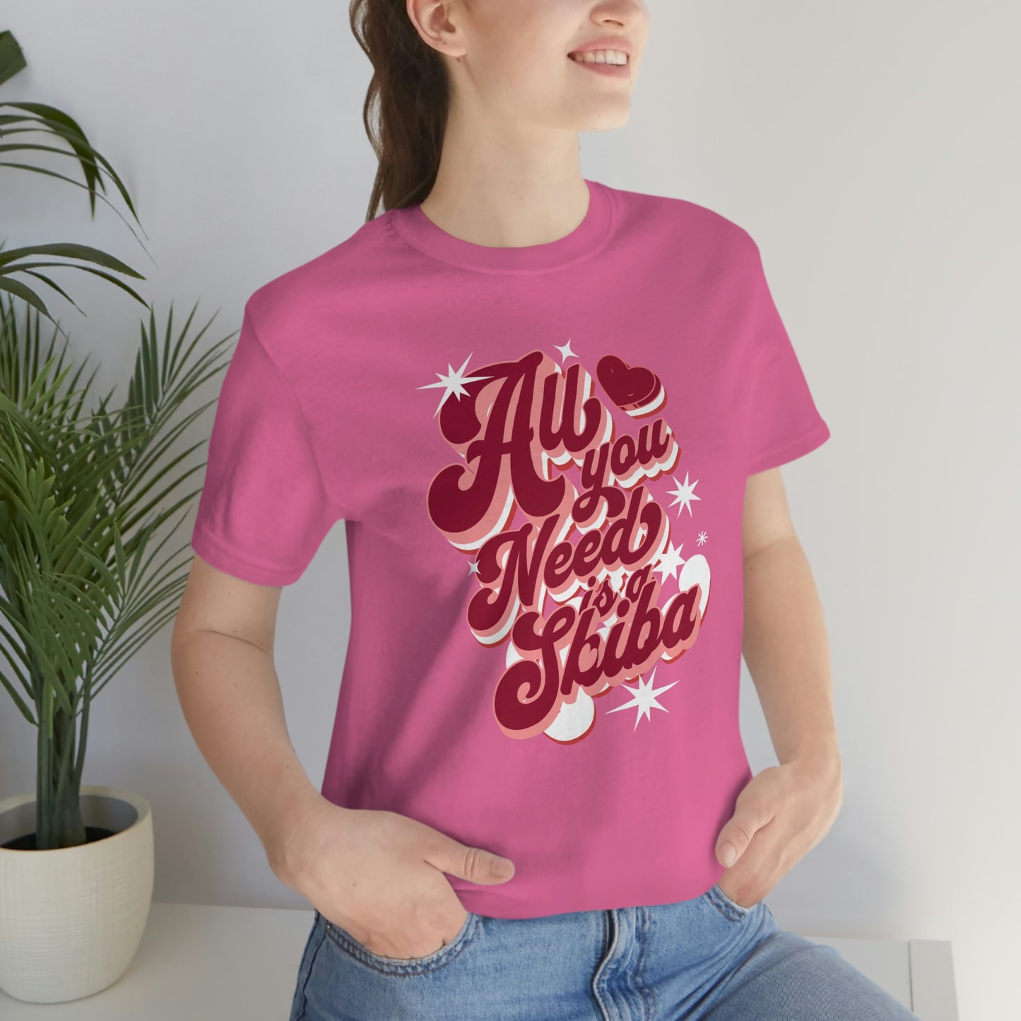 Comfy Shiba Love T-Shirt with "All You Need is a Shiba" Design - Perfect Gift for Shiba Lovers!