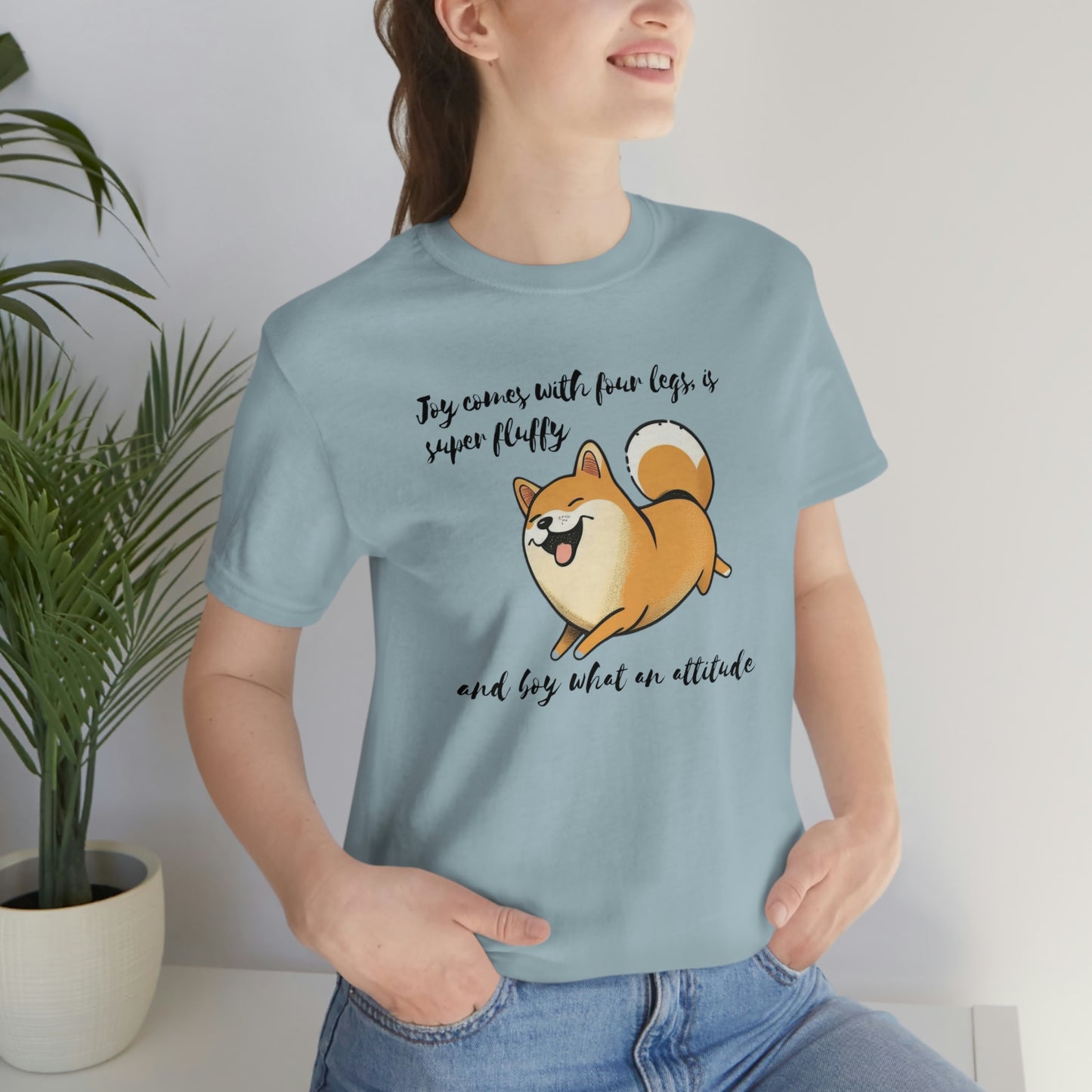 Boy, What an Attitude | Shiba Inu | Unisex Jersey Short Sleeve Tee