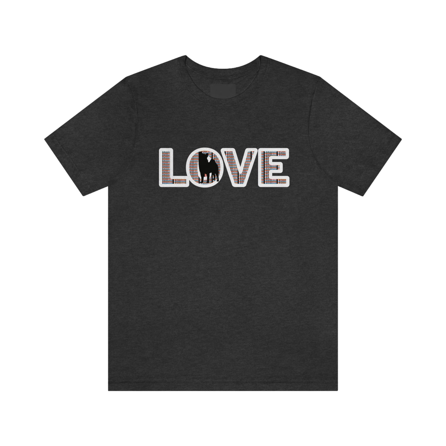 Shiba Love: Show Your Affection with Our Unique Shiba Inu Tee | LOVE Shiba Inu T-Shirt | Unique Pattern | 100% Cotton | Runs True to Size