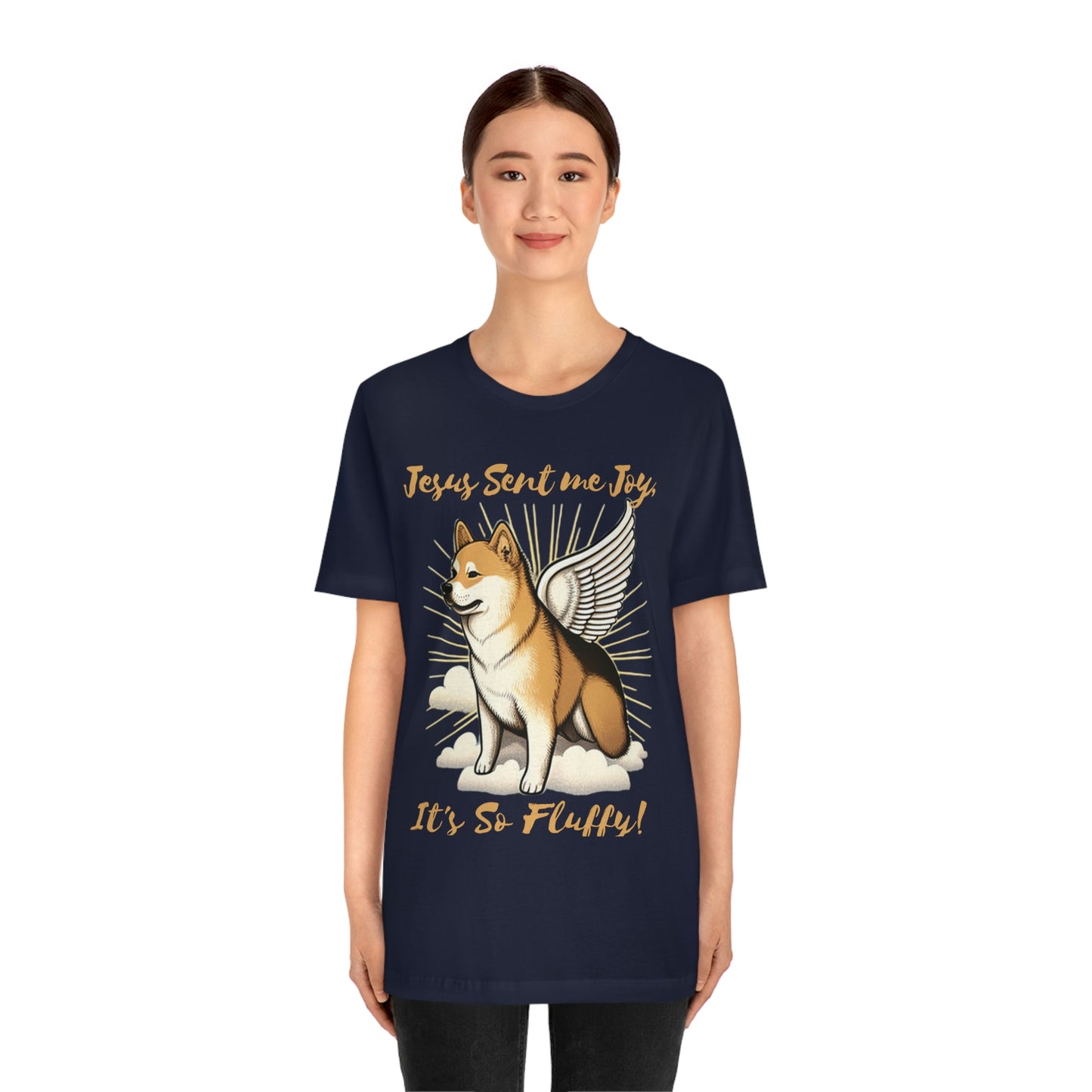 Jesus Sent me Joy | Shiba Inu | Unisex Jersey Short Sleeve Tee