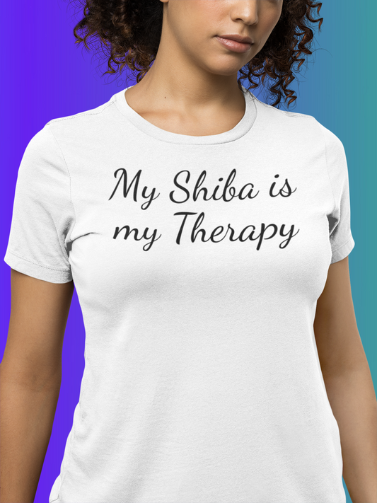 My Shiba is My Therapy: Comfortable and Stylish Tee for Shiba Lovers