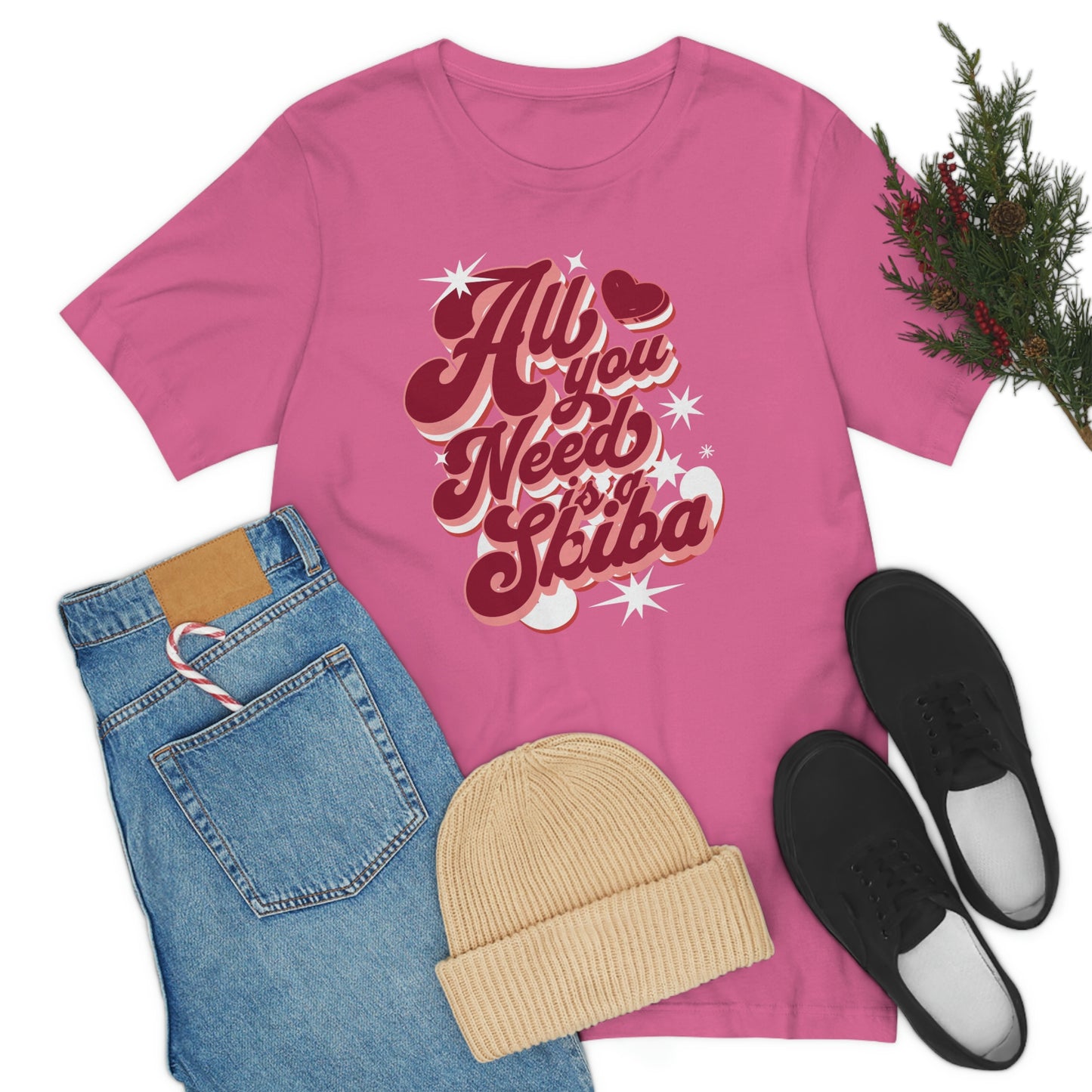 Comfy Shiba Love T-Shirt with "All You Need is a Shiba" Design - Perfect Gift for Shiba Lovers!