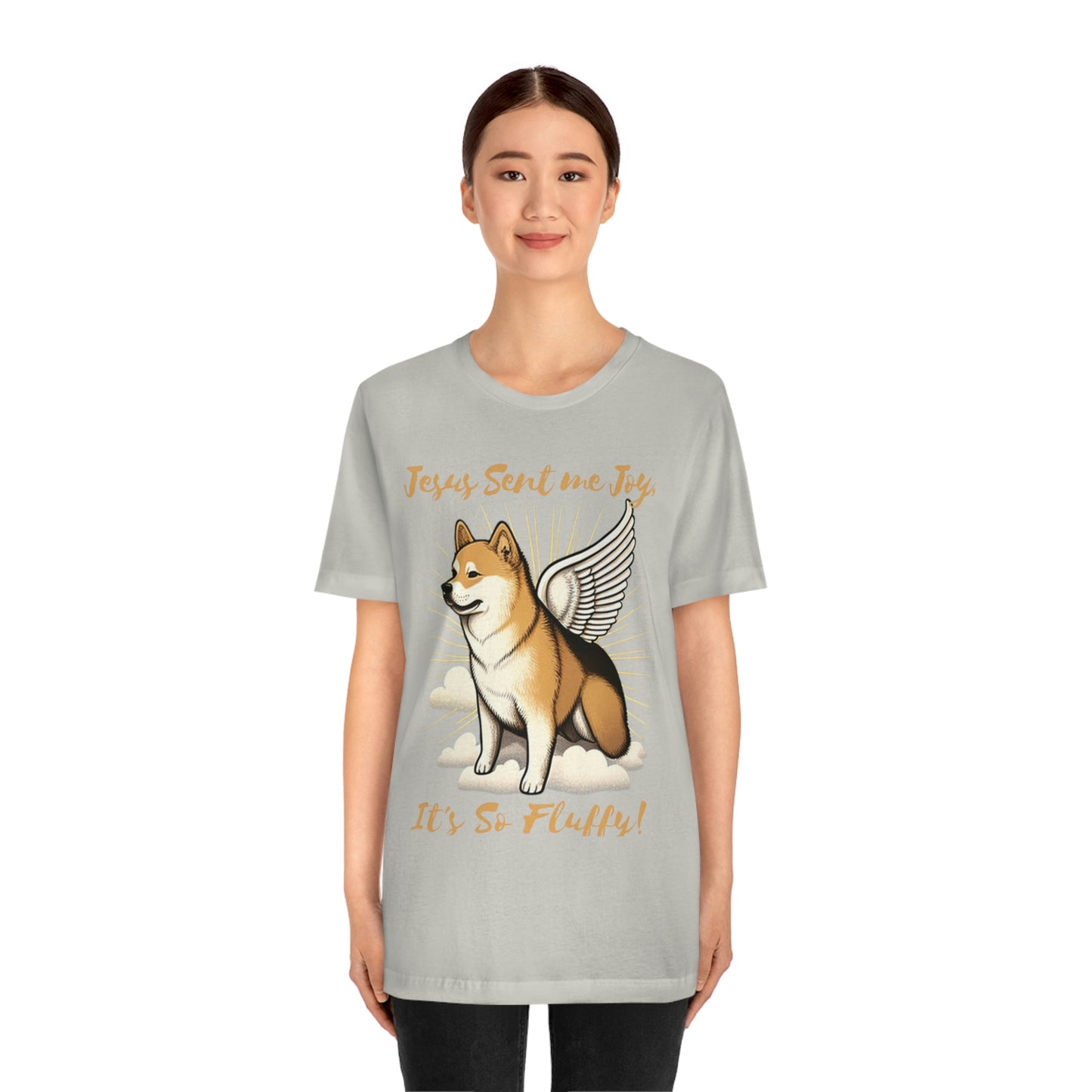 Jesus Sent me Joy | Shiba Inu | Unisex Jersey Short Sleeve Tee