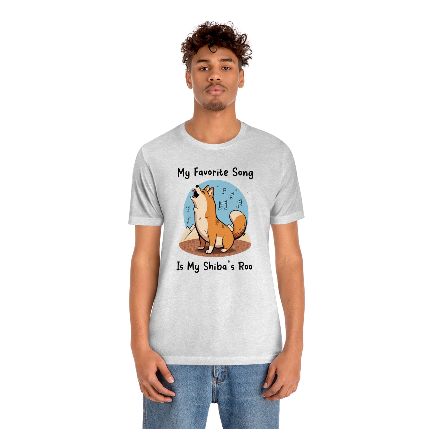 My Favorite Song - Black Ink | Shiba Inu | Unisex Jersey Short Sleeve Tee