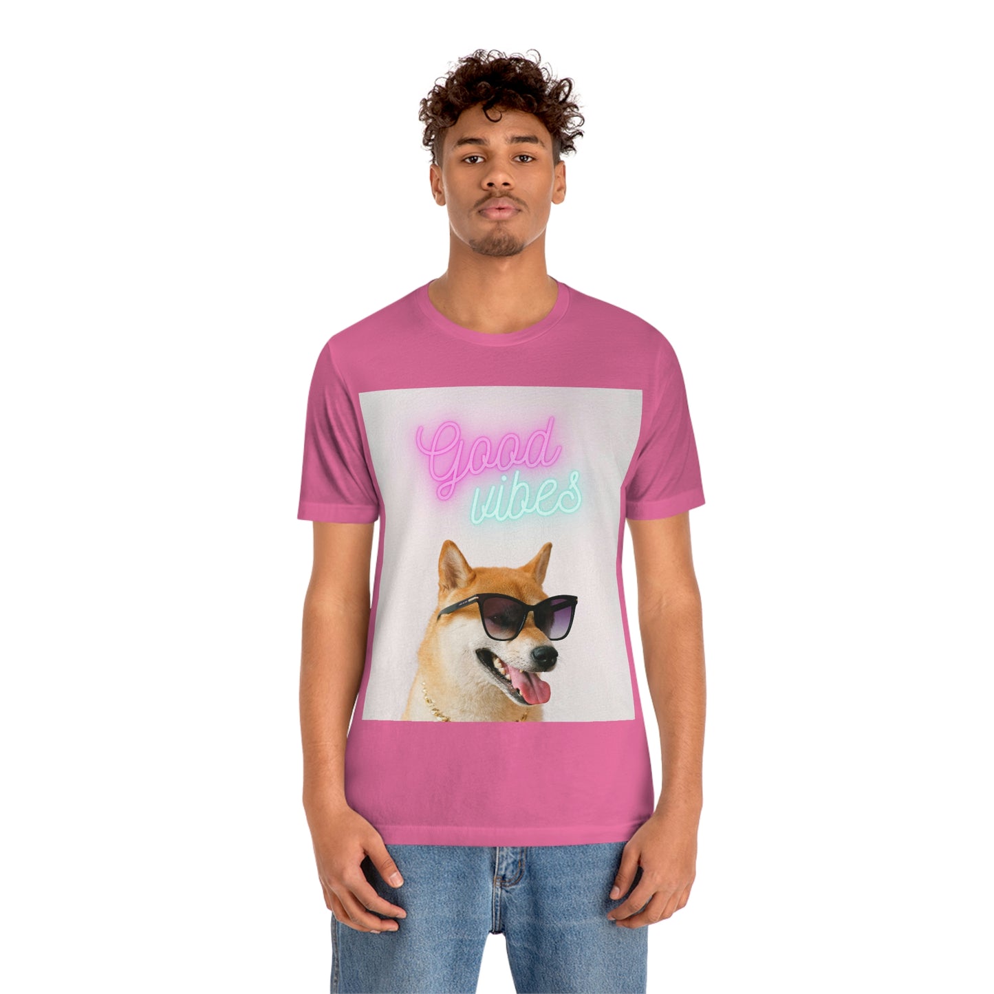 Good Vibes | Shiba Inu | Unisex Jersey Short Sleeve Tee