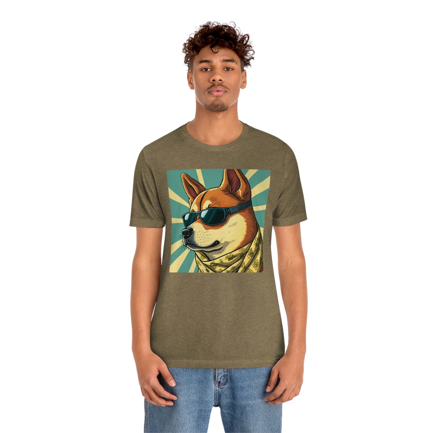 Trendy Shiba Inu T-Shirt | Cartoon Bandana and Sunglasses Design | Shiba Tee with High-Quality Print | Great Gift Idea