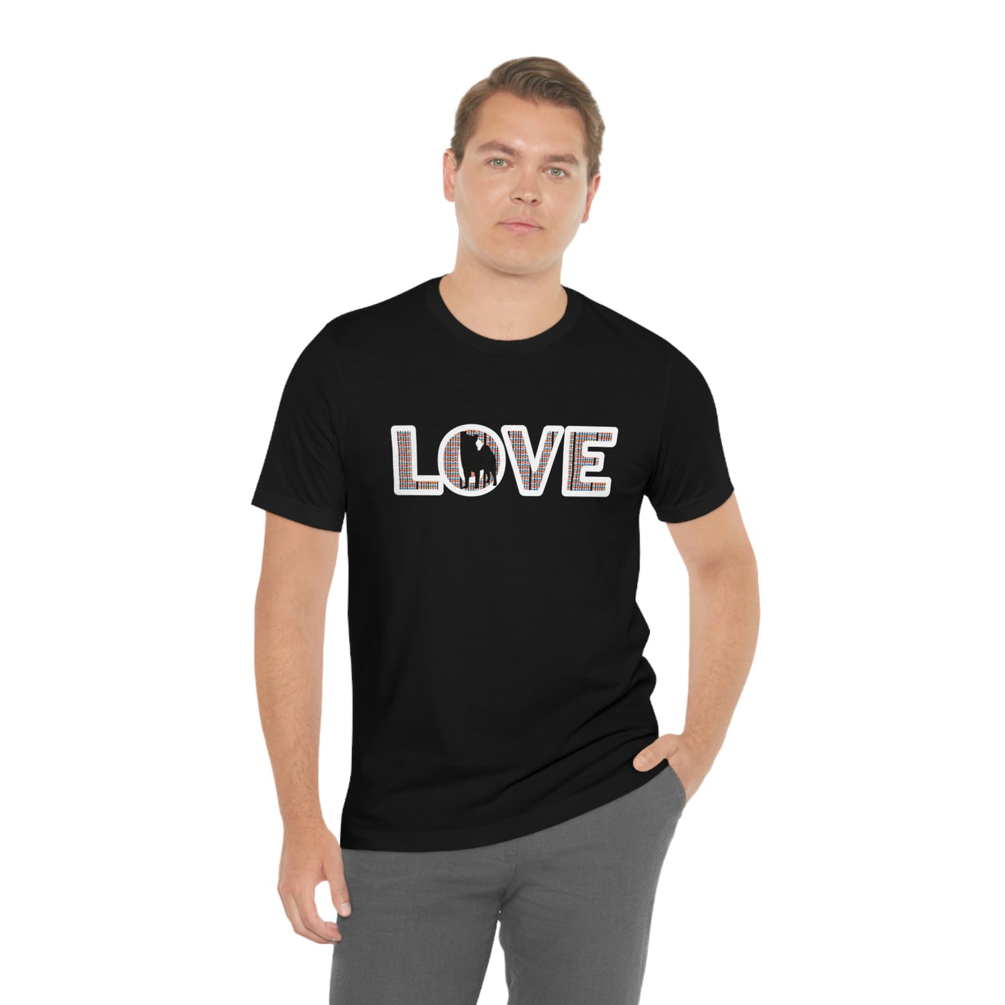 Shiba Love: Show Your Affection with Our Unique Shiba Inu Tee | LOVE Shiba Inu T-Shirt | Unique Pattern | 100% Cotton | Runs True to Size