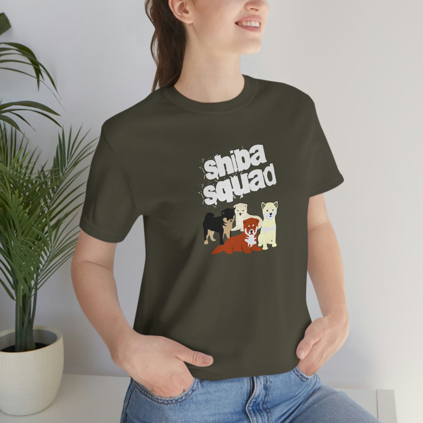 Unleash Your Inner Shiba Squad with Our Adorable T-Shirt Featuring 3 Cute Shiba Inus!