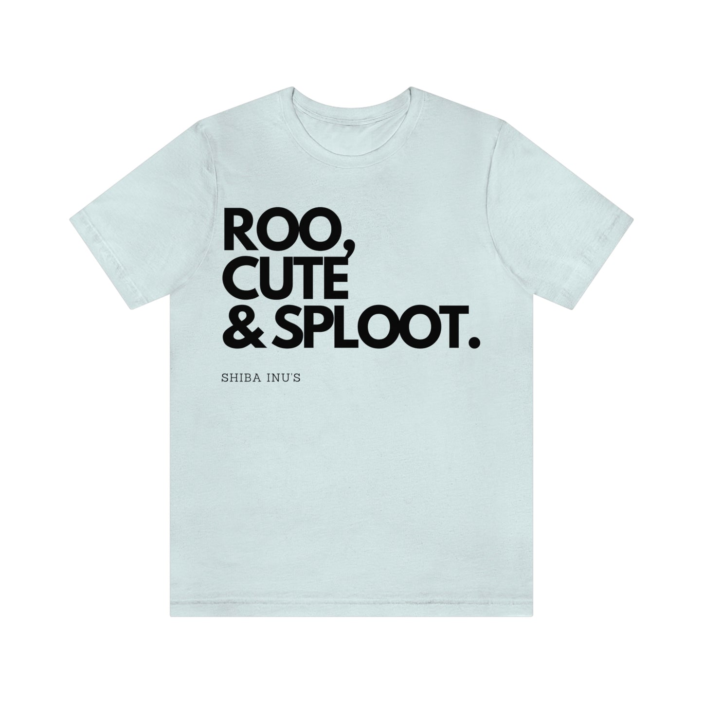 Roo, Cute & Sploot | Black Ink | Unisex Jersey Short Sleeve Tee