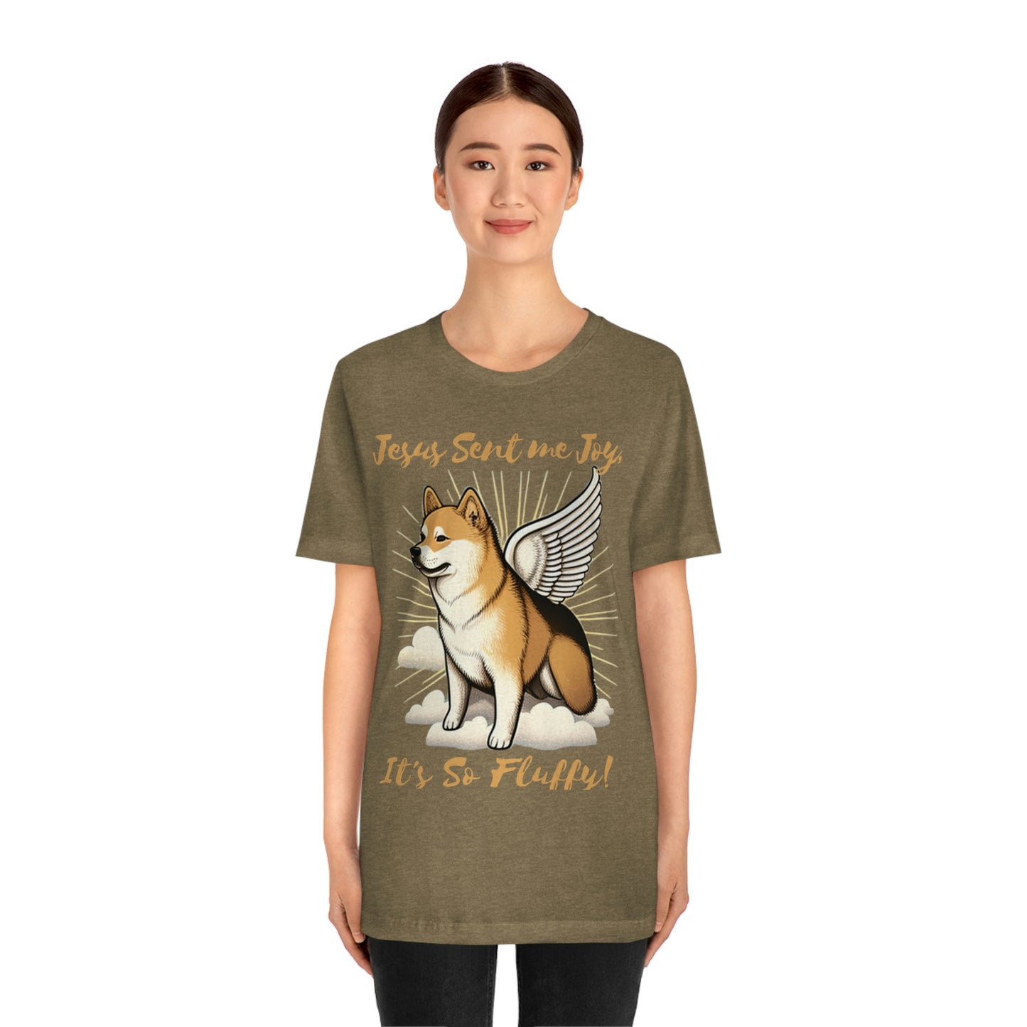 Jesus Sent me Joy | Shiba Inu | Unisex Jersey Short Sleeve Tee