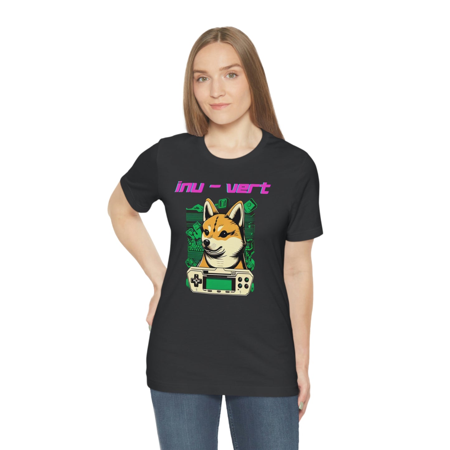 Inu - Vert Shiba Inu Funny Gamer Tshirt | Dog Owner Top