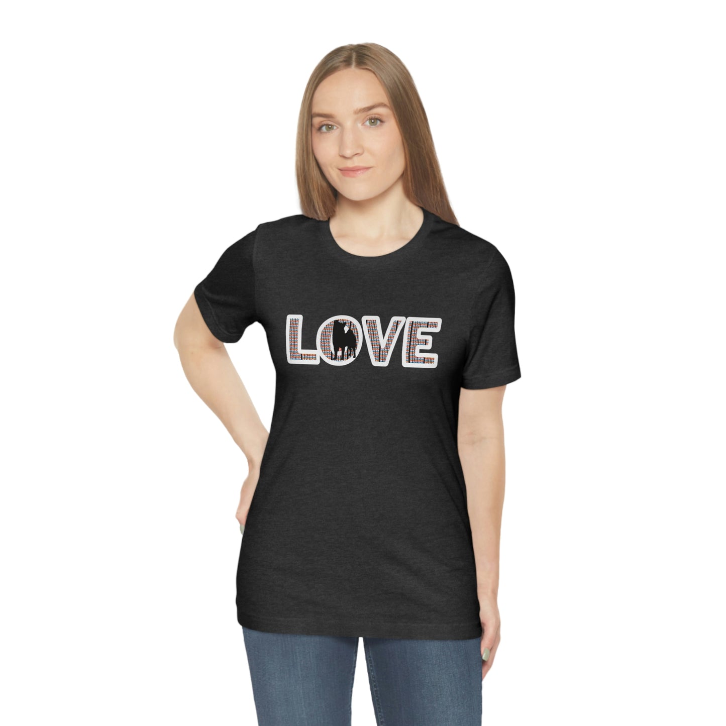 Shiba Love: Show Your Affection with Our Unique Shiba Inu Tee | LOVE Shiba Inu T-Shirt | Unique Pattern | 100% Cotton | Runs True to Size