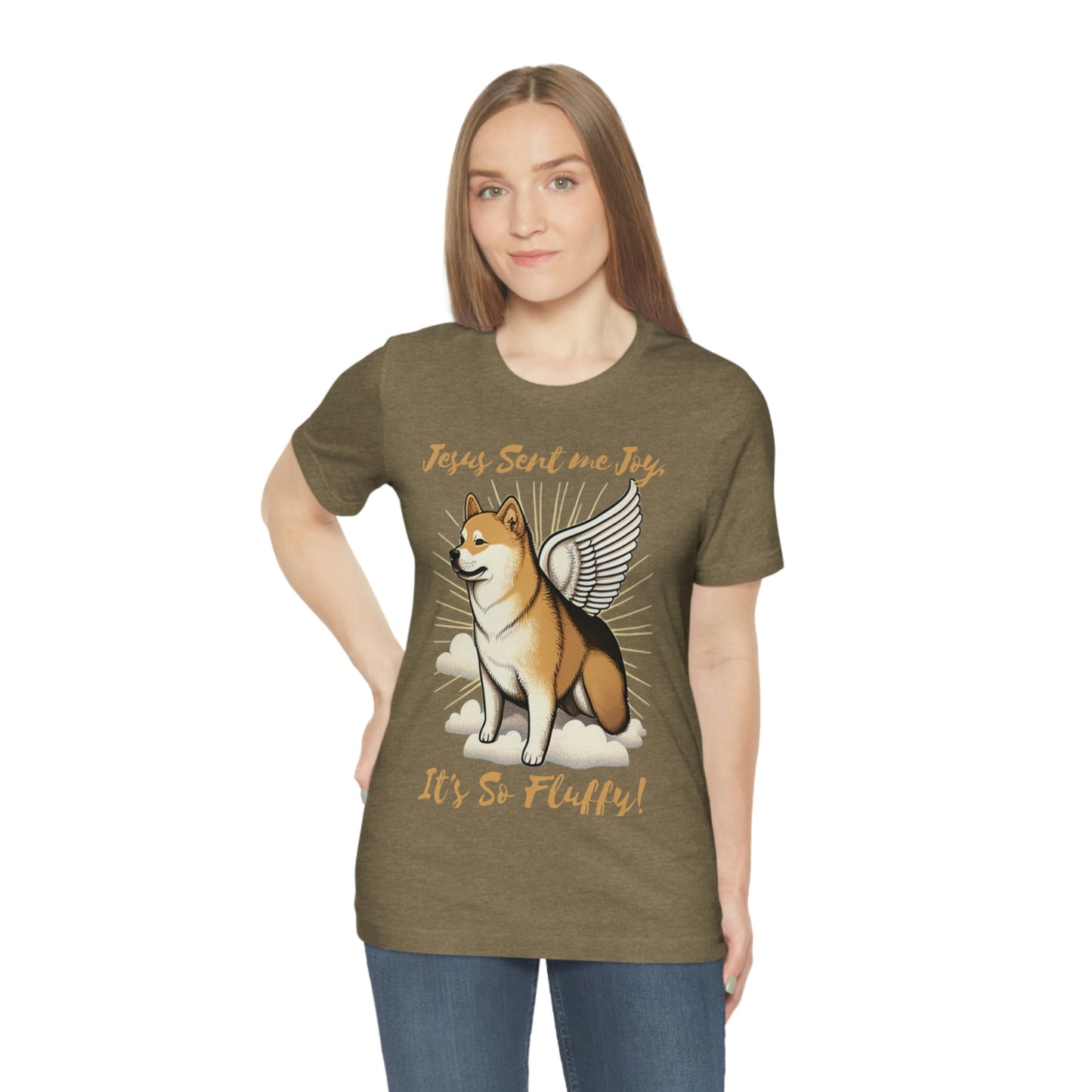 Jesus Sent me Joy | Shiba Inu | Unisex Jersey Short Sleeve Tee