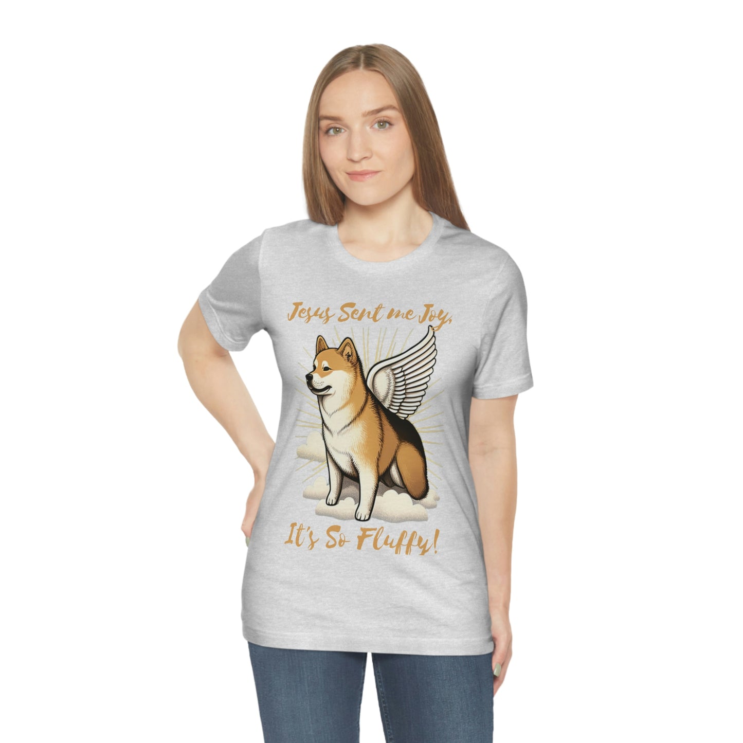 Jesus Sent me Joy | Shiba Inu | Unisex Jersey Short Sleeve Tee