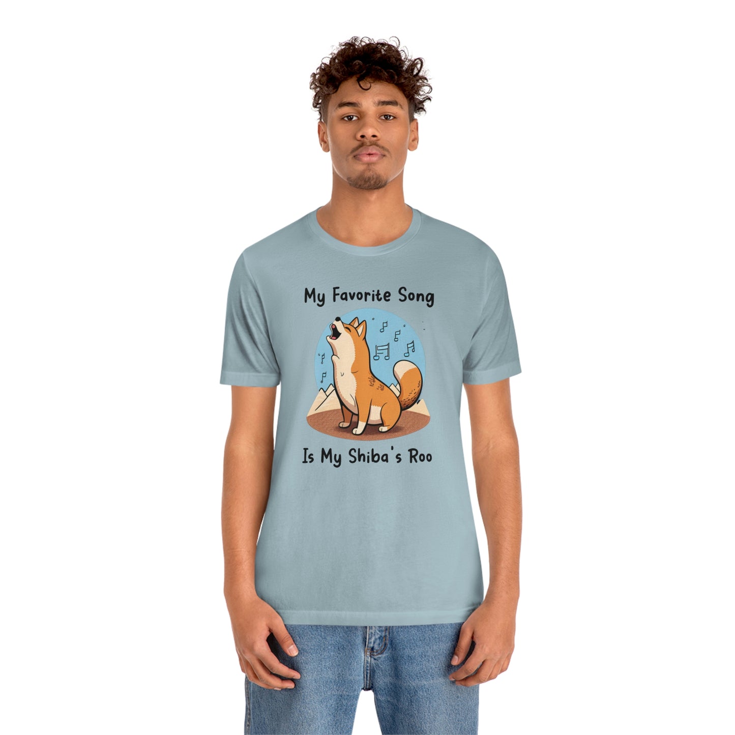 My Favorite Song - Black Ink | Shiba Inu | Unisex Jersey Short Sleeve Tee