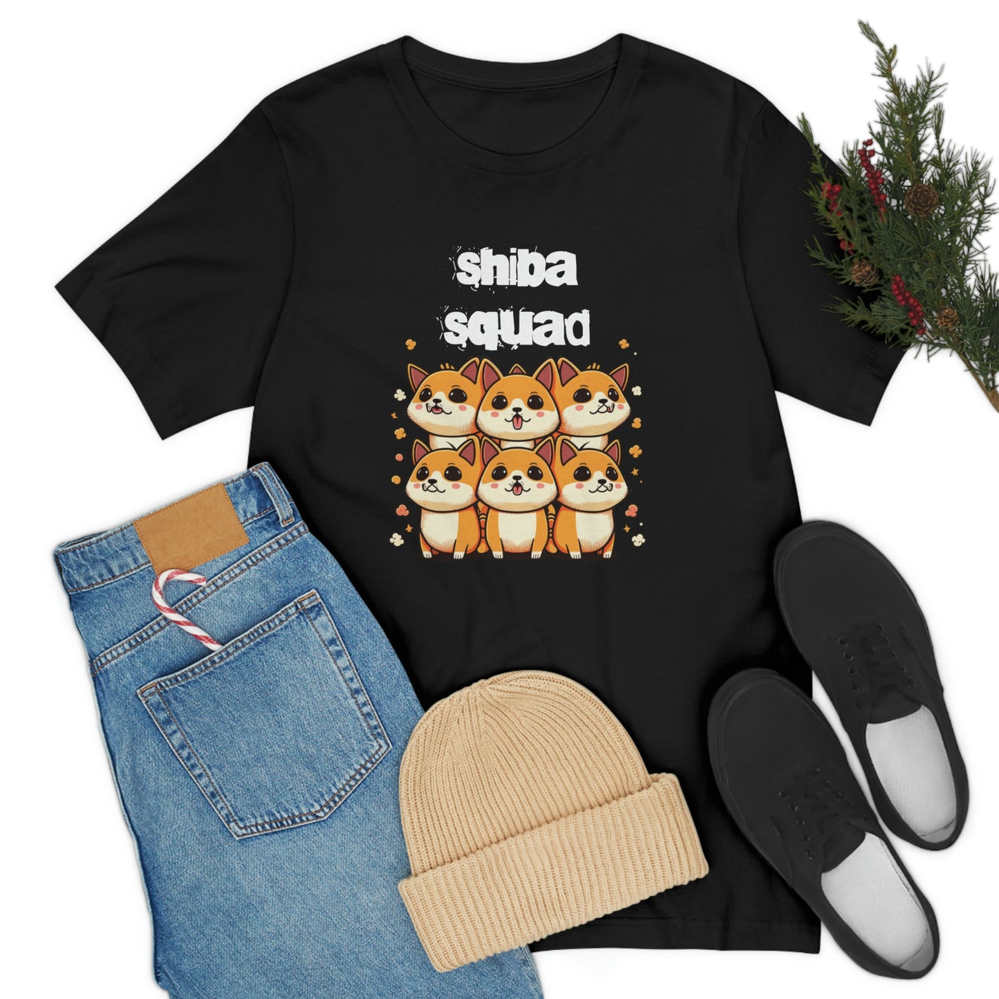 Shiba Squad Graphic Tee - Soft Cotton & Quality Print - Perfect for Shiba Inu Lovers