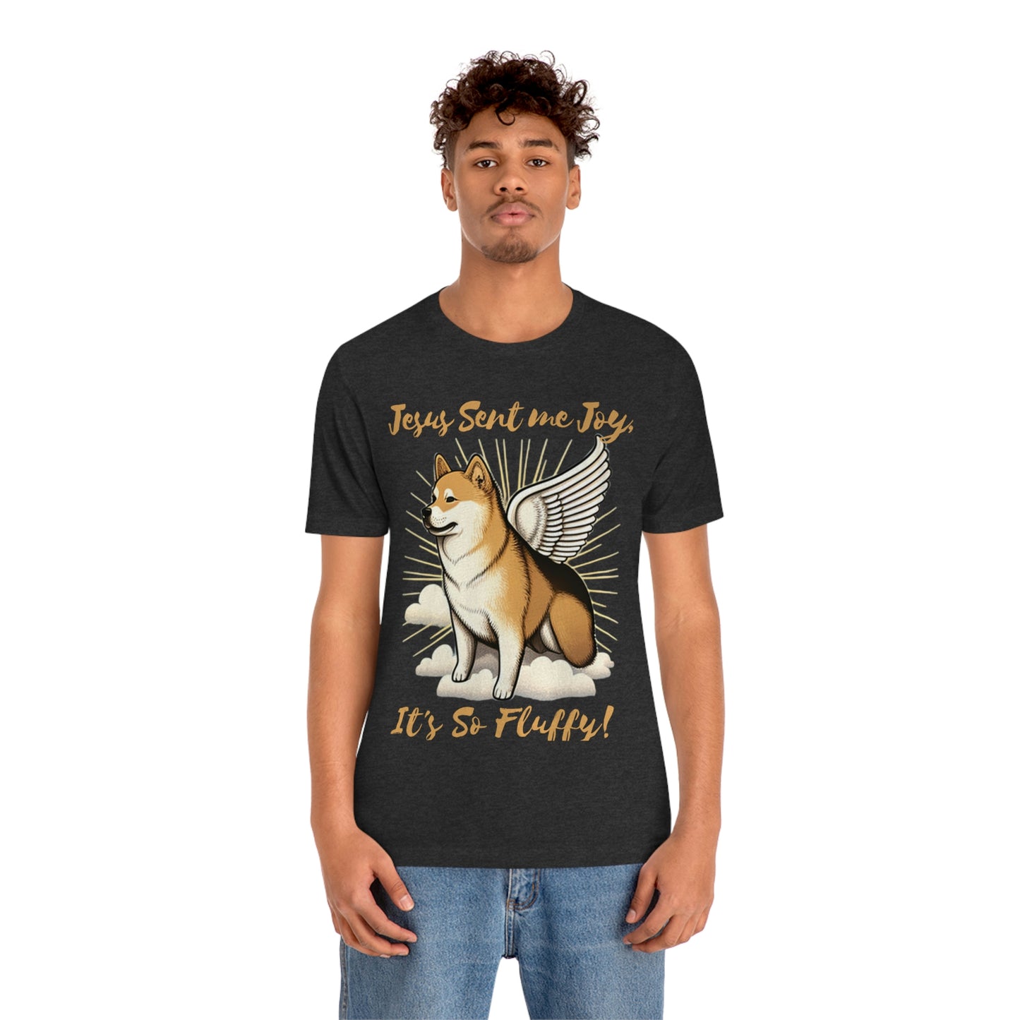 Jesus Sent me Joy | Shiba Inu | Unisex Jersey Short Sleeve Tee