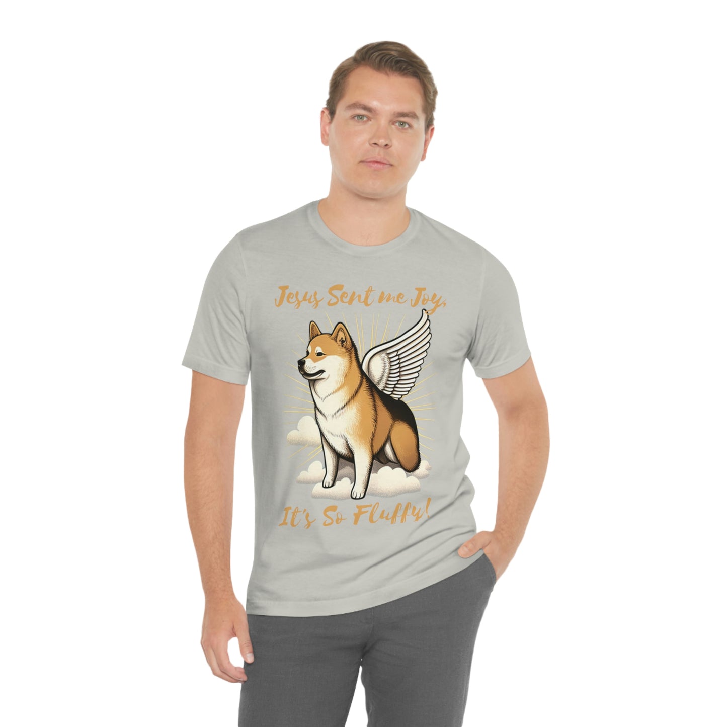 Jesus Sent me Joy | Shiba Inu | Unisex Jersey Short Sleeve Tee