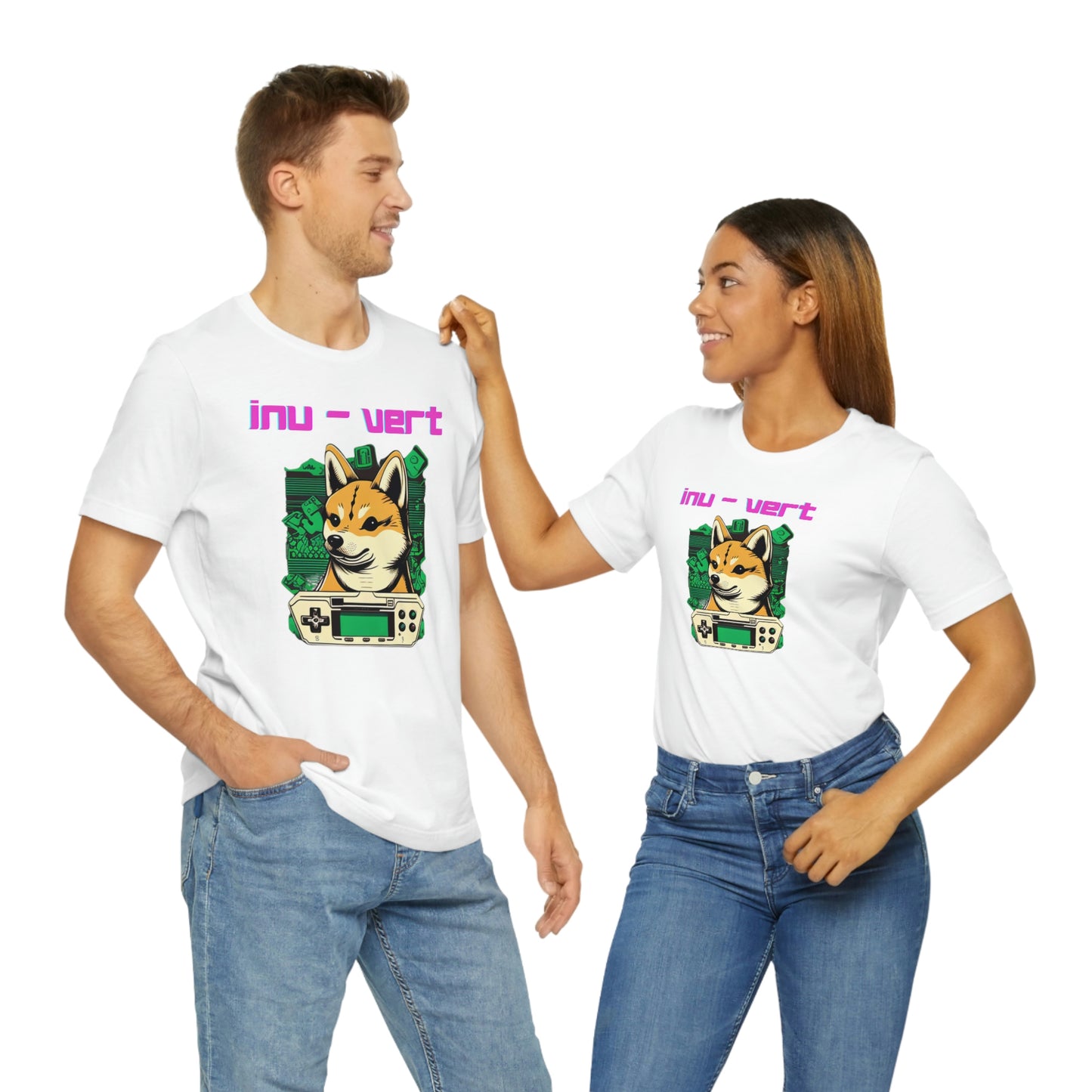 Inu - Vert Shiba Inu Funny Gamer Tshirt | Dog Owner Top