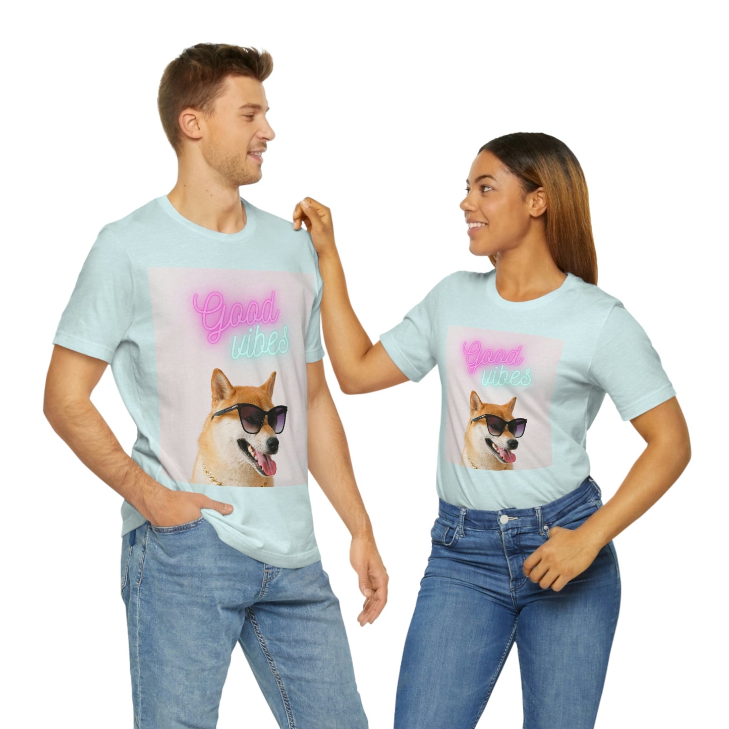 Good Vibes | Shiba Inu | Unisex Jersey Short Sleeve Tee